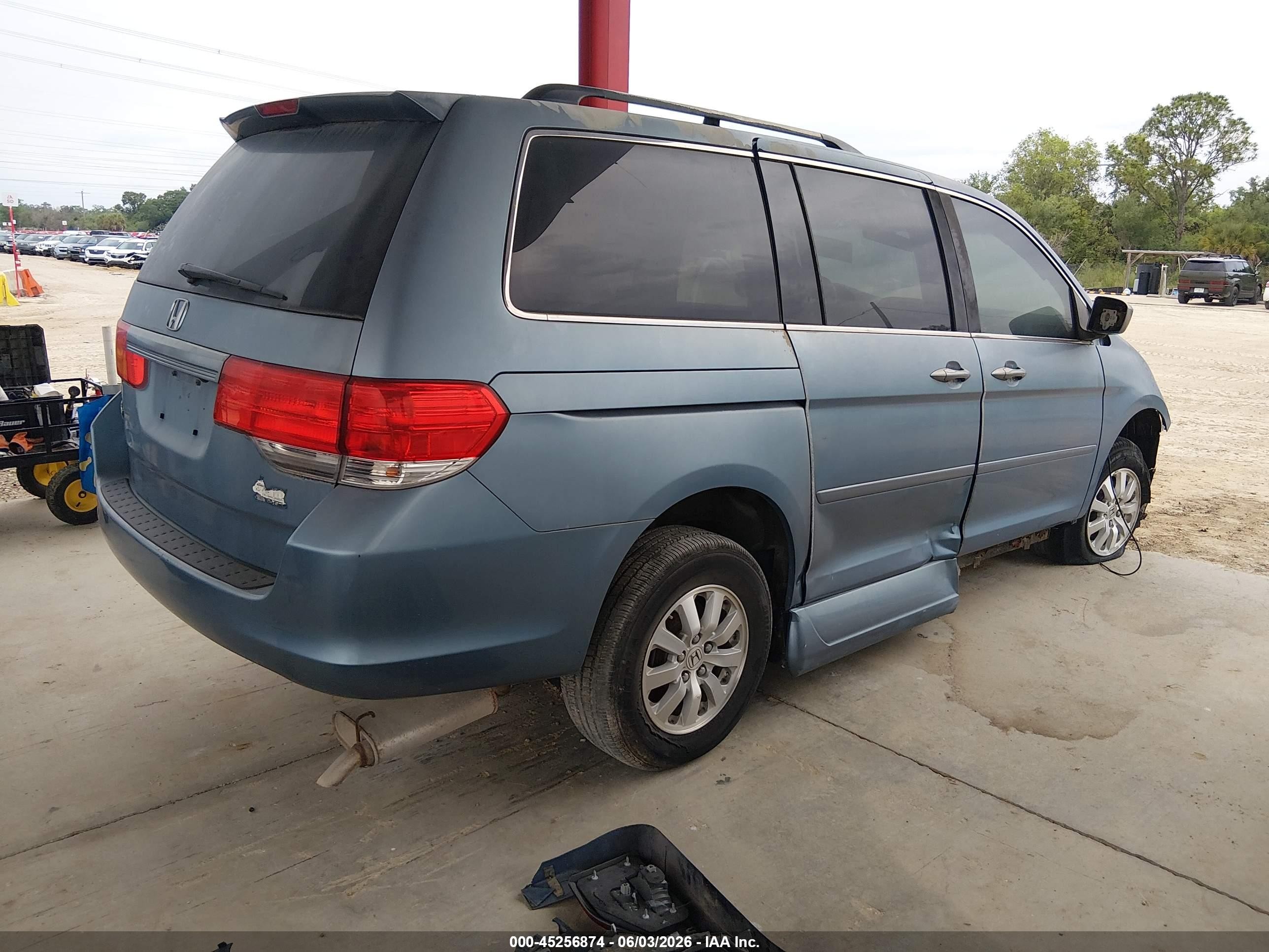 2009 Honda Odyssey Ex-l Light Blue vin: 5FNRL38689B034095