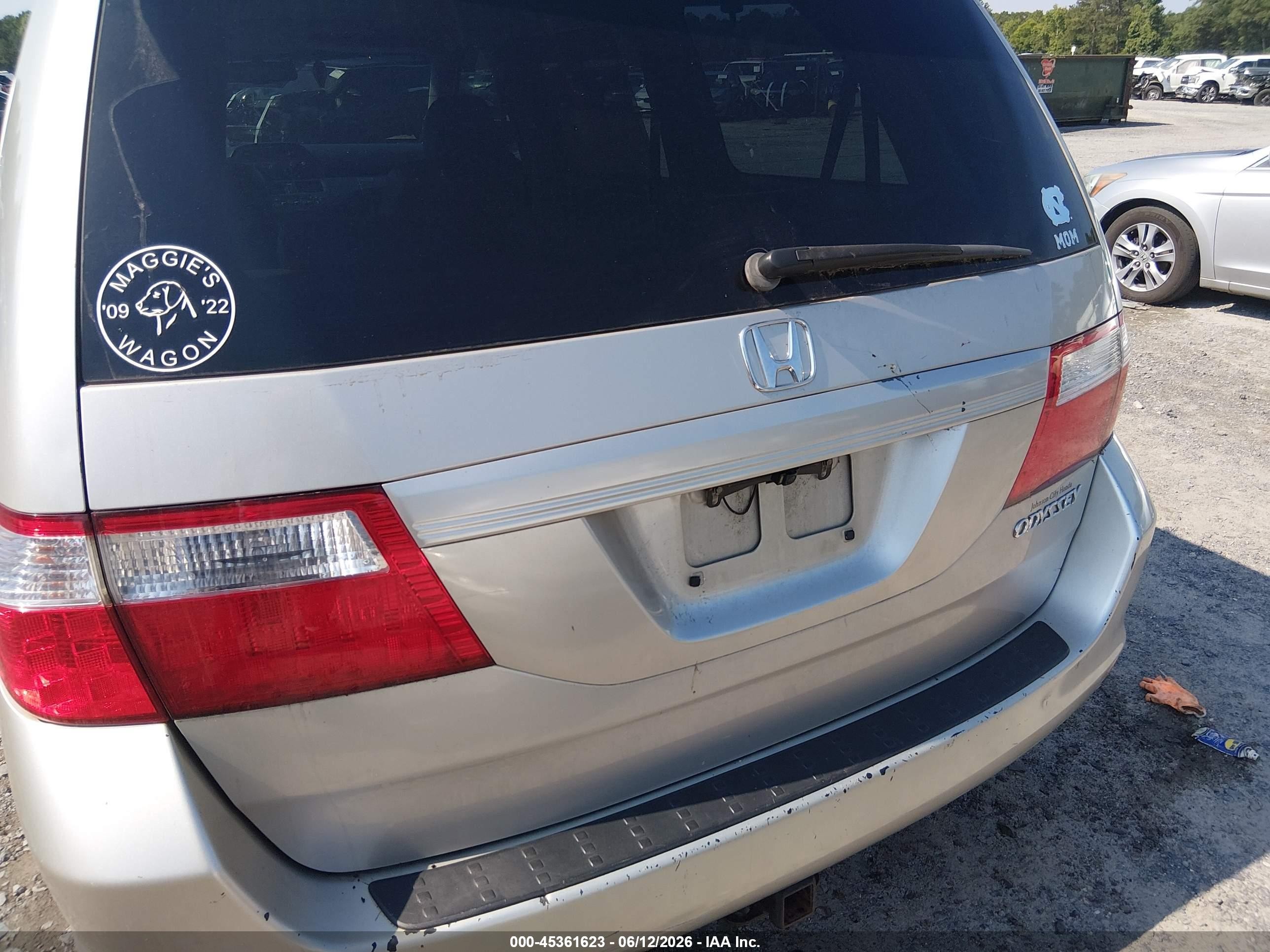 2005 Honda Odyssey Ex-l Silver vin: 5FNRL38695B068749