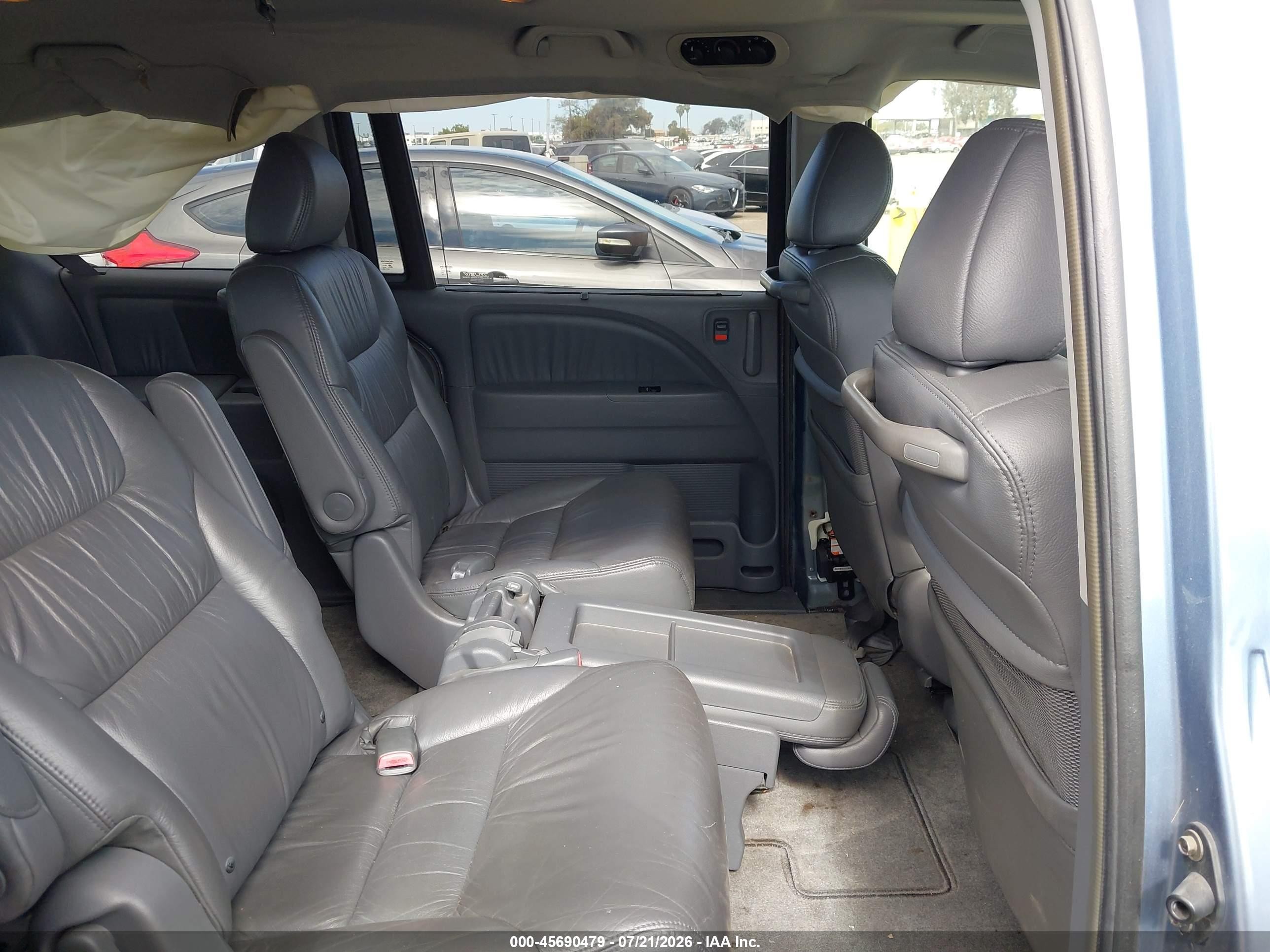 2005 Honda Odyssey Ex-l Blue vin: 5FNRL38695B113642