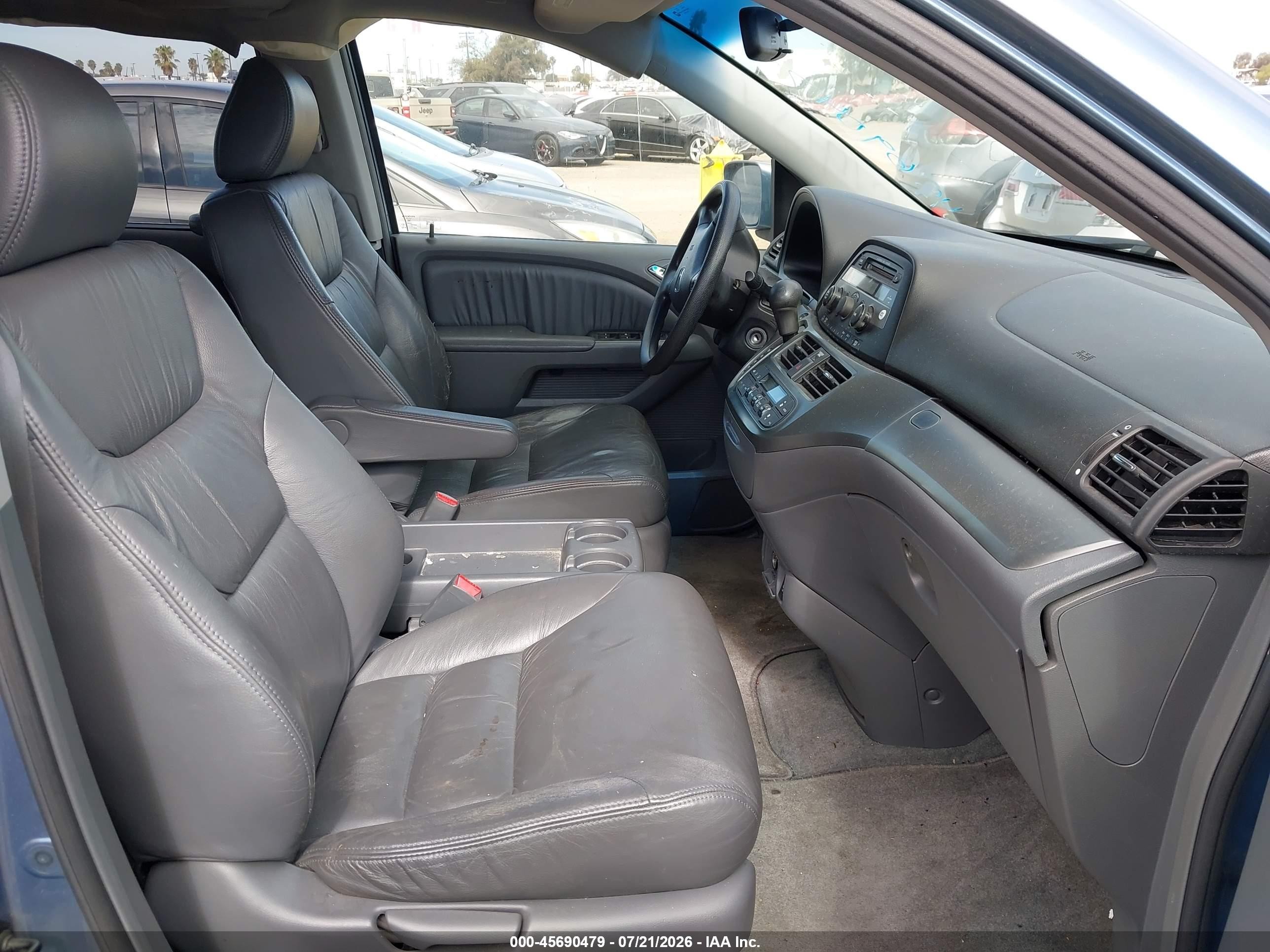 2005 Honda Odyssey Ex-l Blue vin: 5FNRL38695B113642
