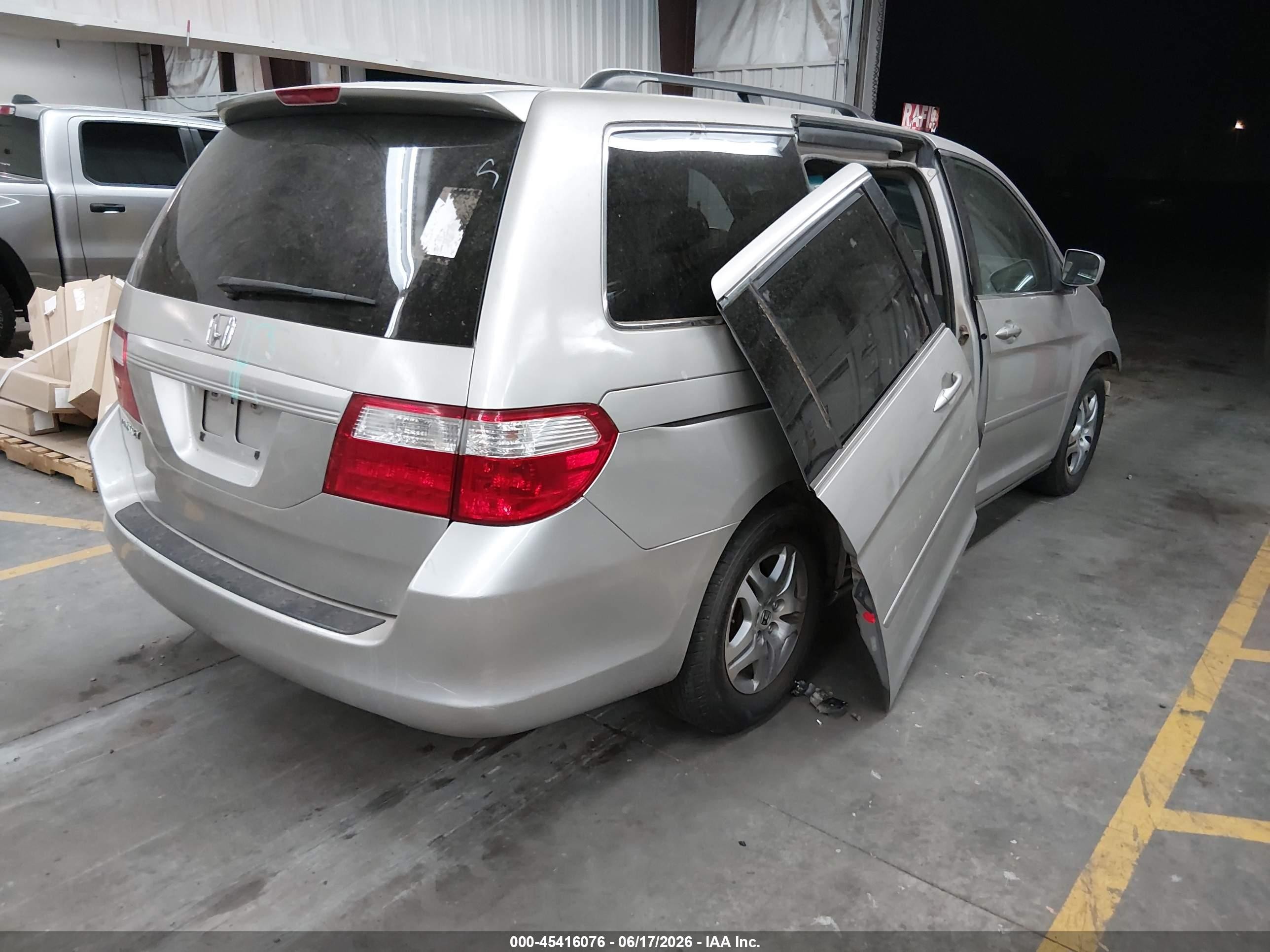 2006 Honda Odyssey Ex-l Silver vin: 5FNRL38696B407429