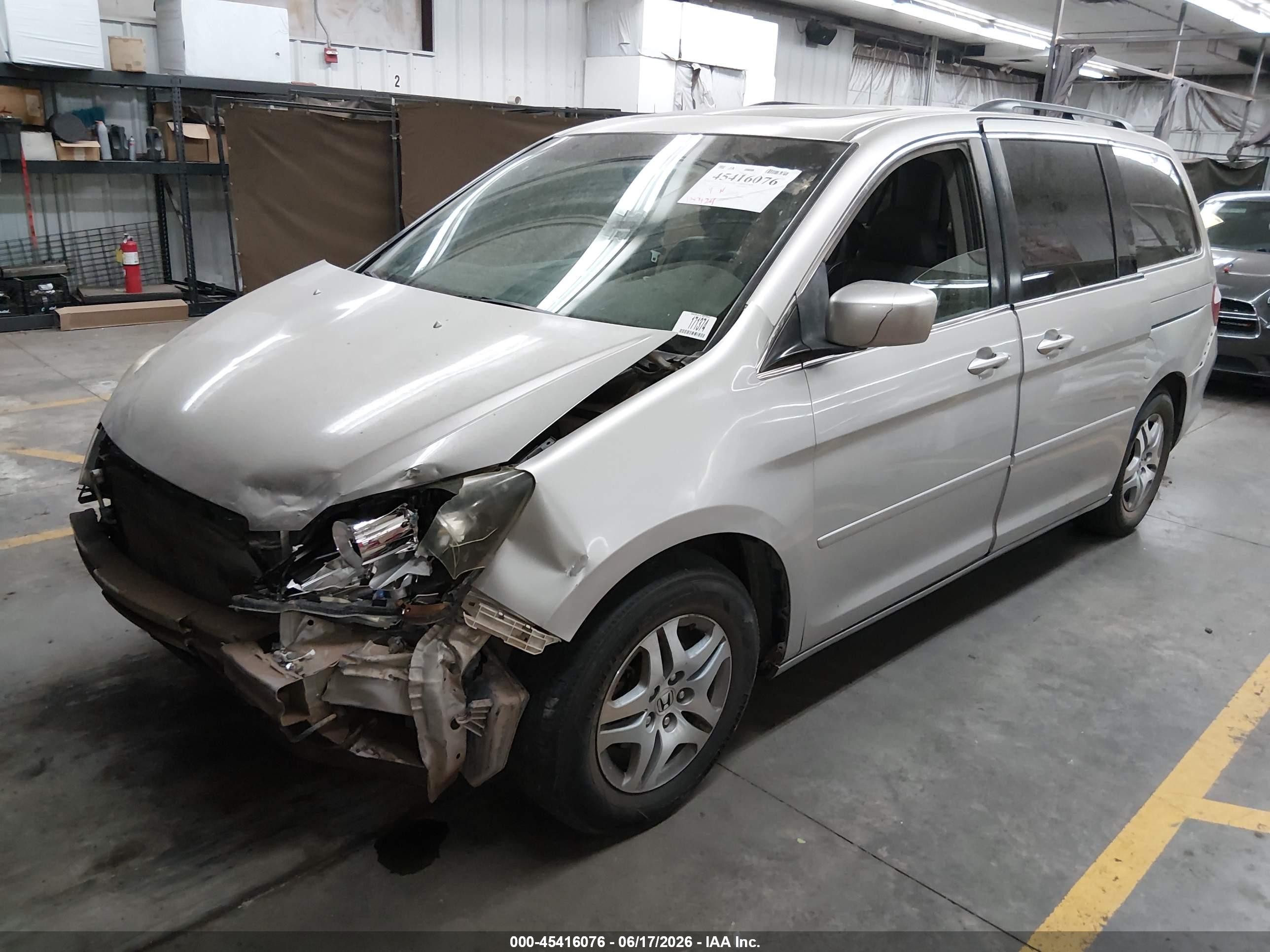 2006 Honda Odyssey Ex-l Silver vin: 5FNRL38696B407429