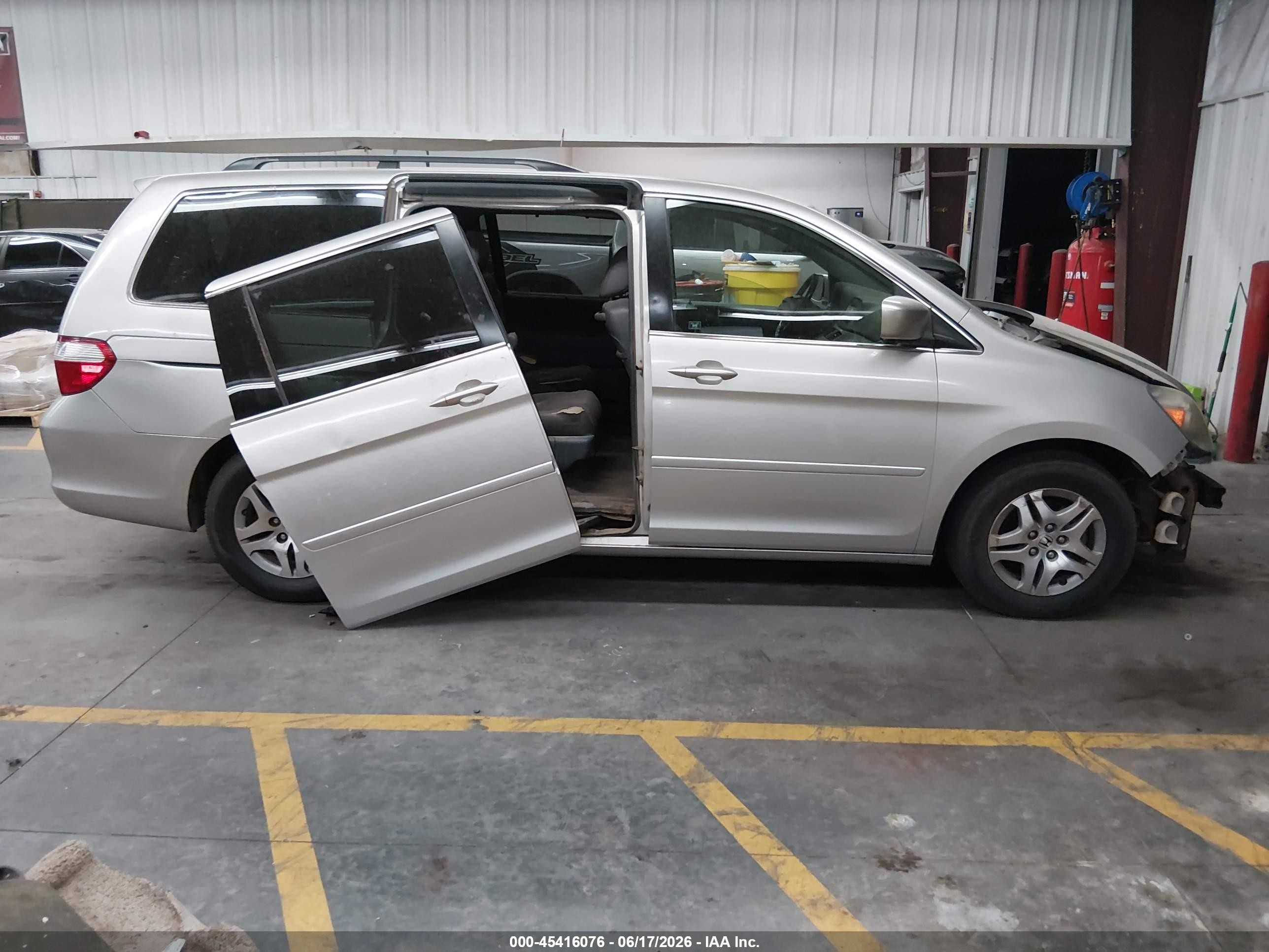 2006 Honda Odyssey Ex-l Silver vin: 5FNRL38696B407429