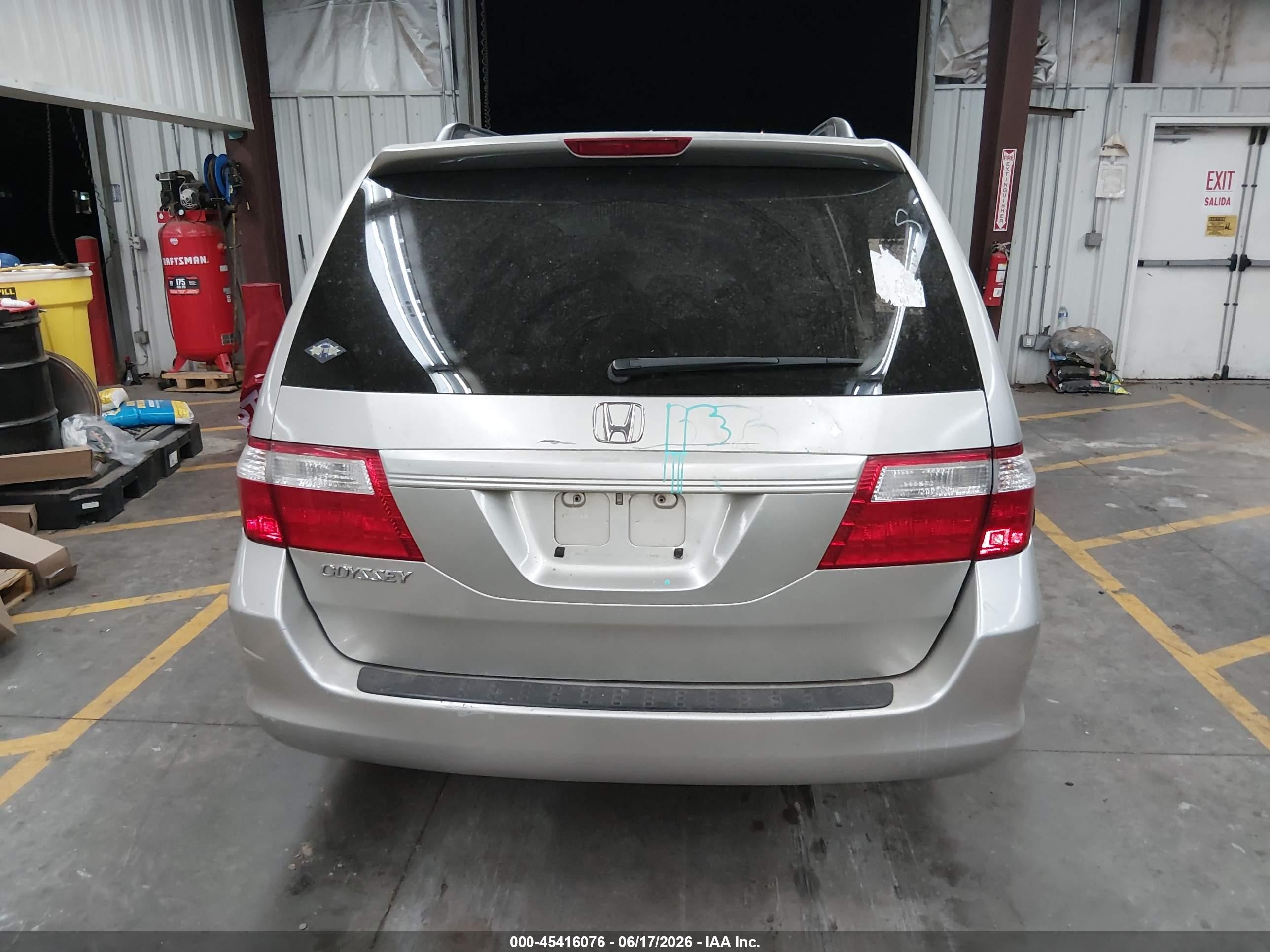 2006 Honda Odyssey Ex-l Silver vin: 5FNRL38696B407429