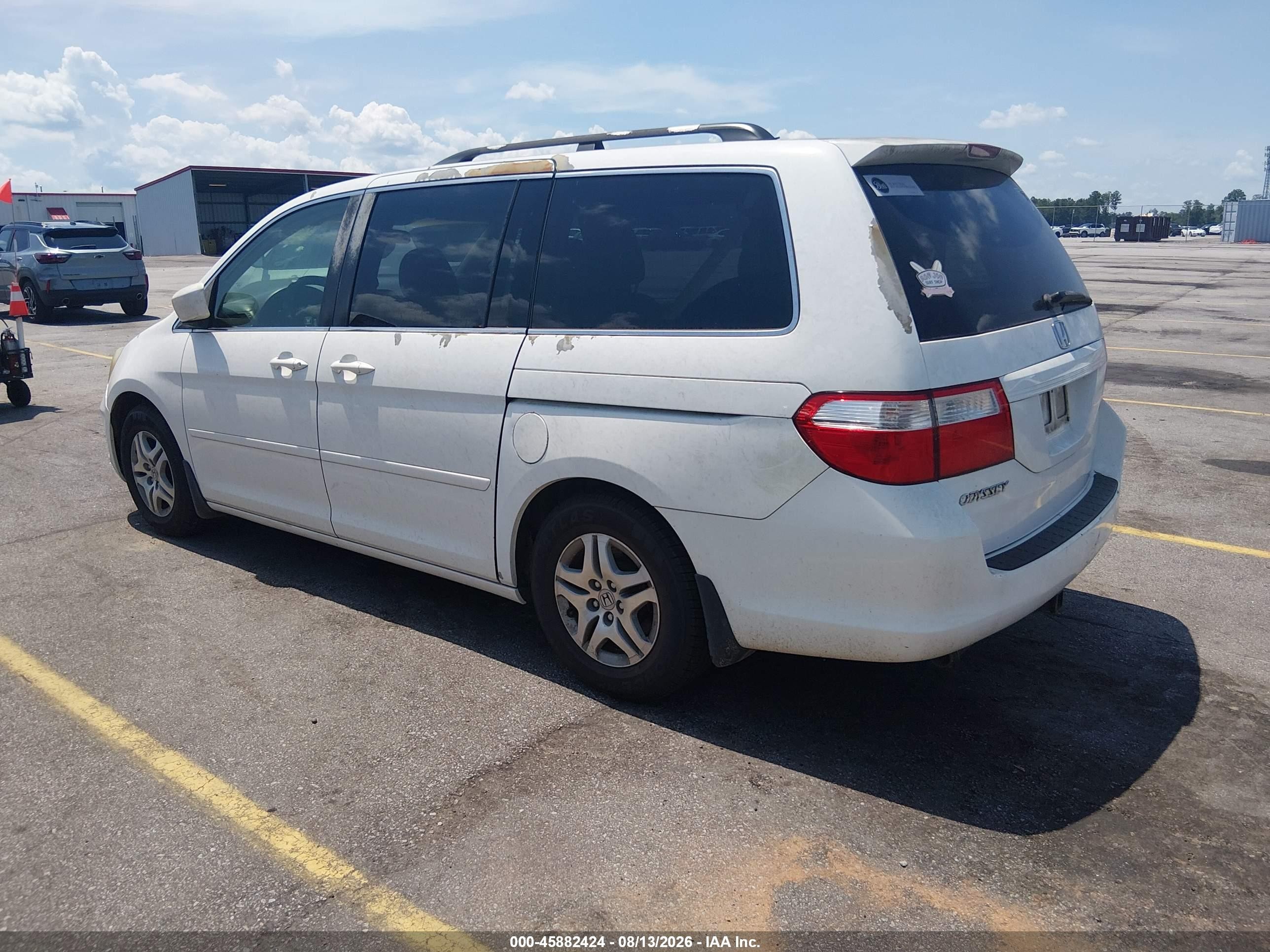 2006 Honda Odyssey Ex-l White vin: 5FNRL38696B424831
