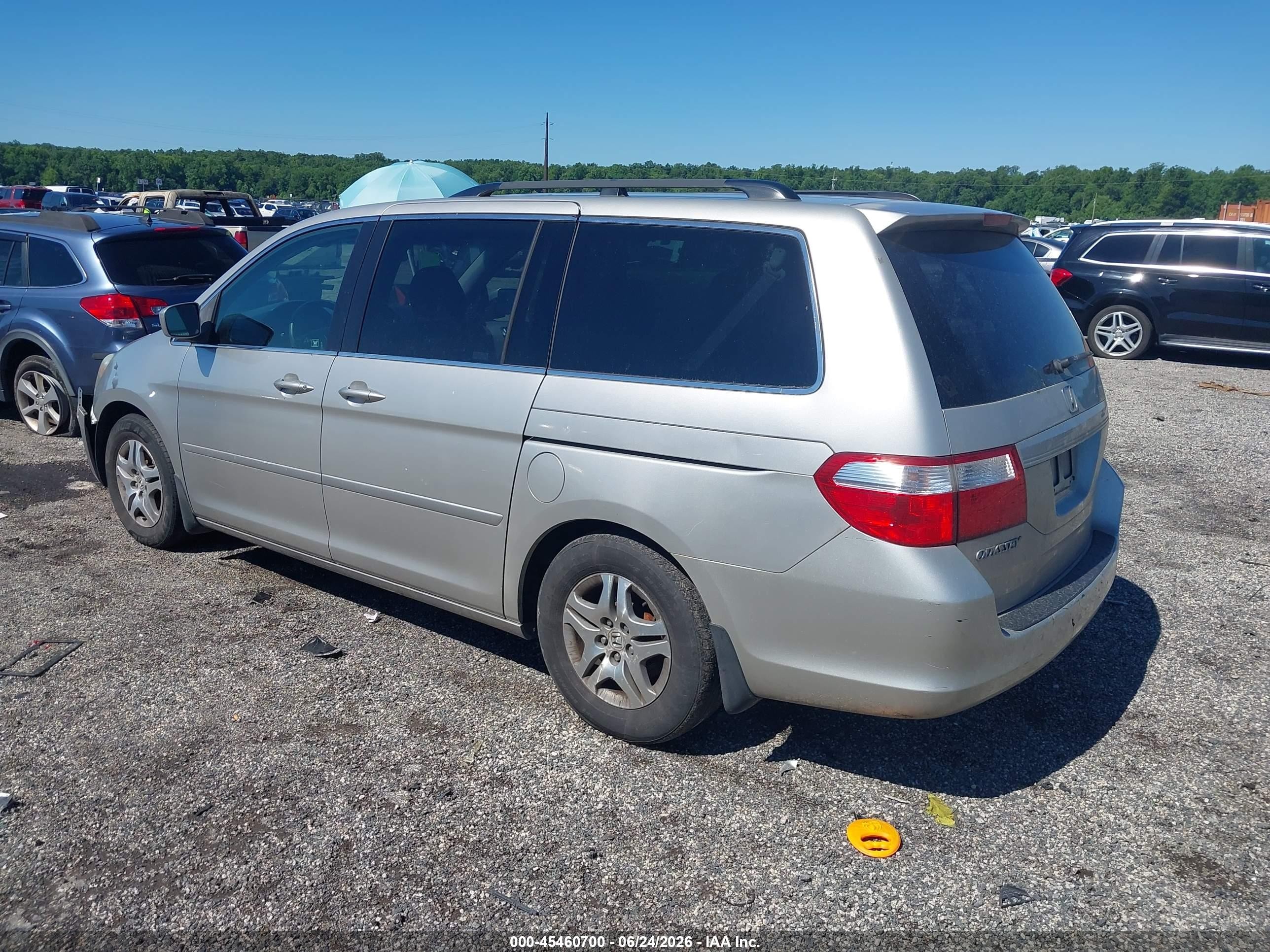 2006 Honda Odyssey Ex-l Silver vin: 5FNRL38696B432380