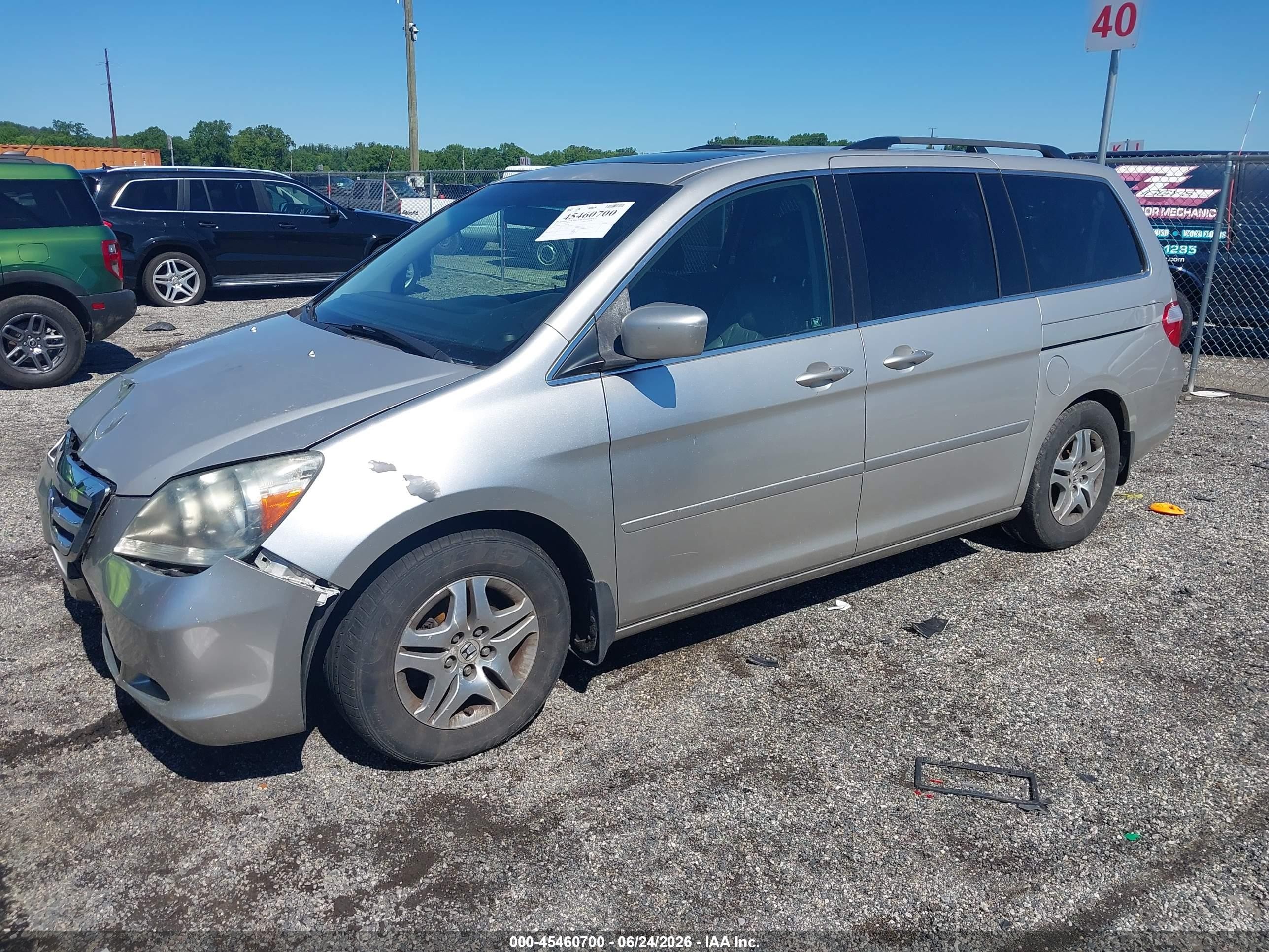 2006 Honda Odyssey Ex-l Silver vin: 5FNRL38696B432380