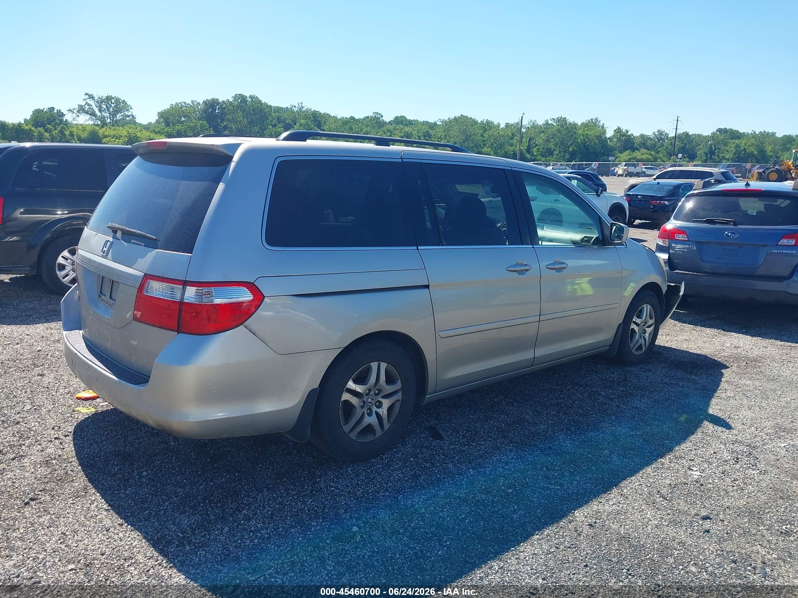 2006 Honda Odyssey Ex-l Silver vin: 5FNRL38696B432380