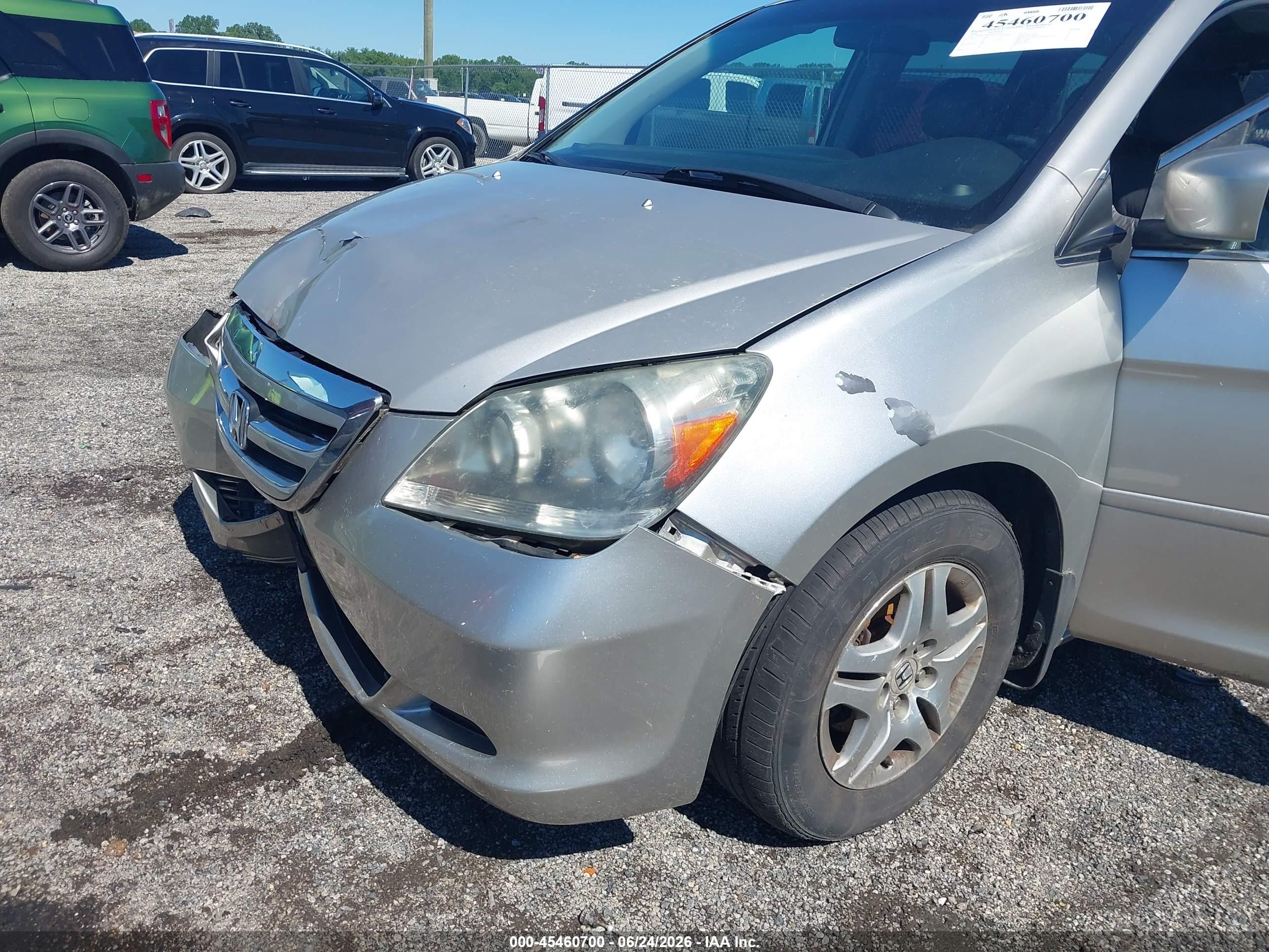 2006 Honda Odyssey Ex-l Silver vin: 5FNRL38696B432380
