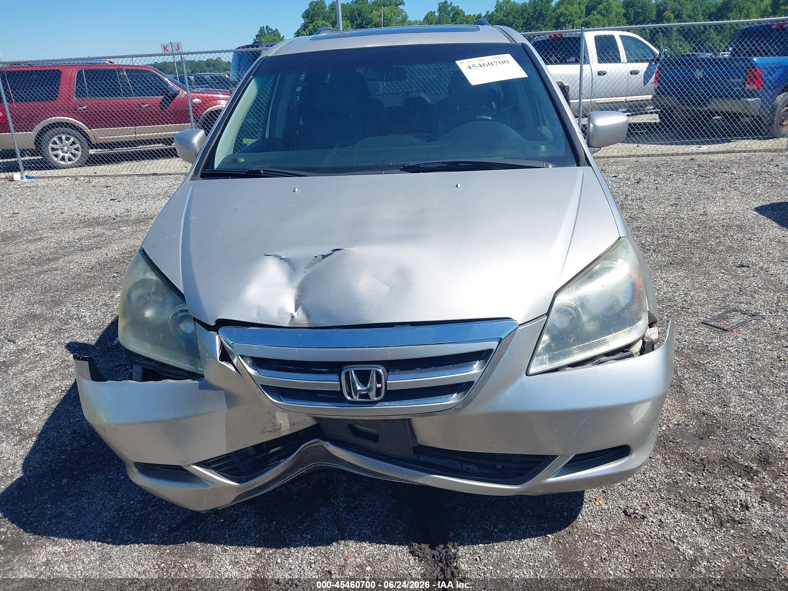 2006 Honda Odyssey Ex-l Silver vin: 5FNRL38696B432380