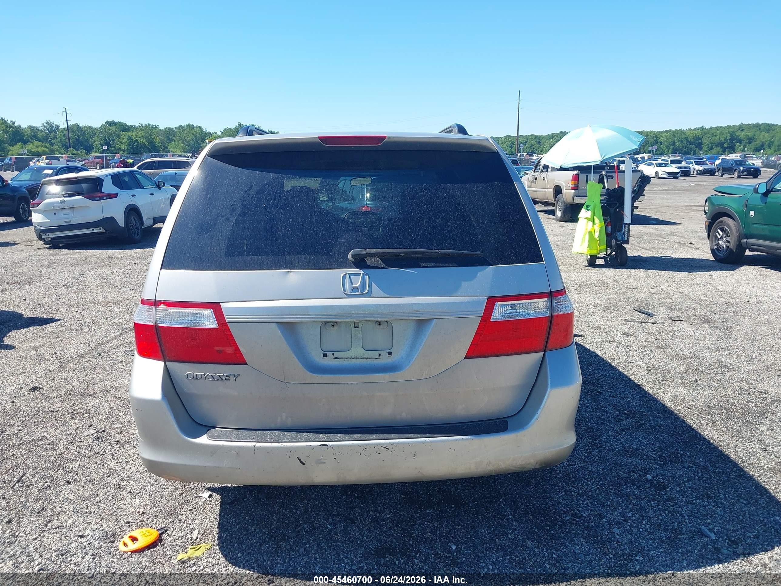2006 Honda Odyssey Ex-l Silver vin: 5FNRL38696B432380