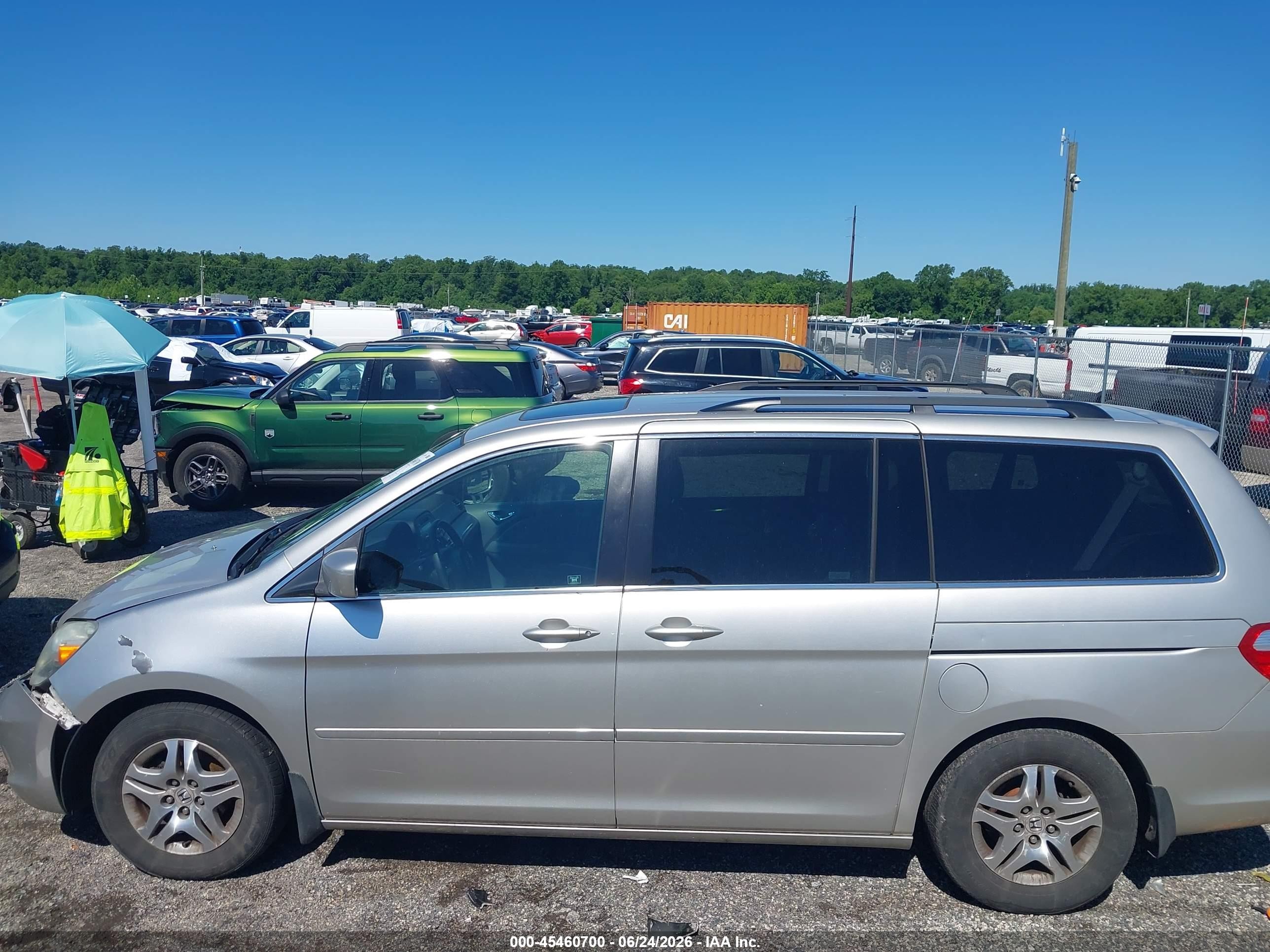 2006 Honda Odyssey Ex-l Silver vin: 5FNRL38696B432380
