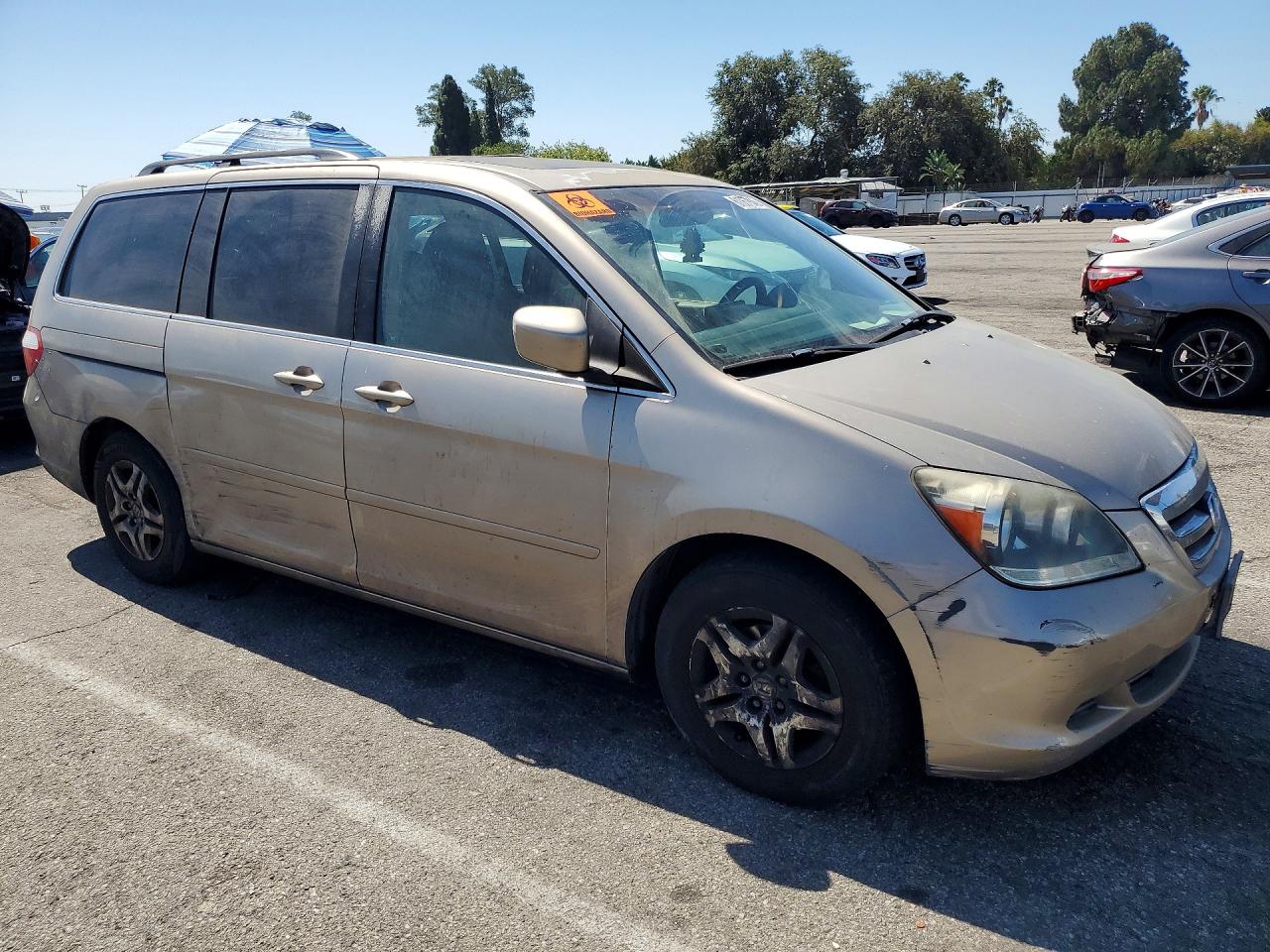 2006 Honda Odyssey Exl Gray vin: 5FNRL38696B455058