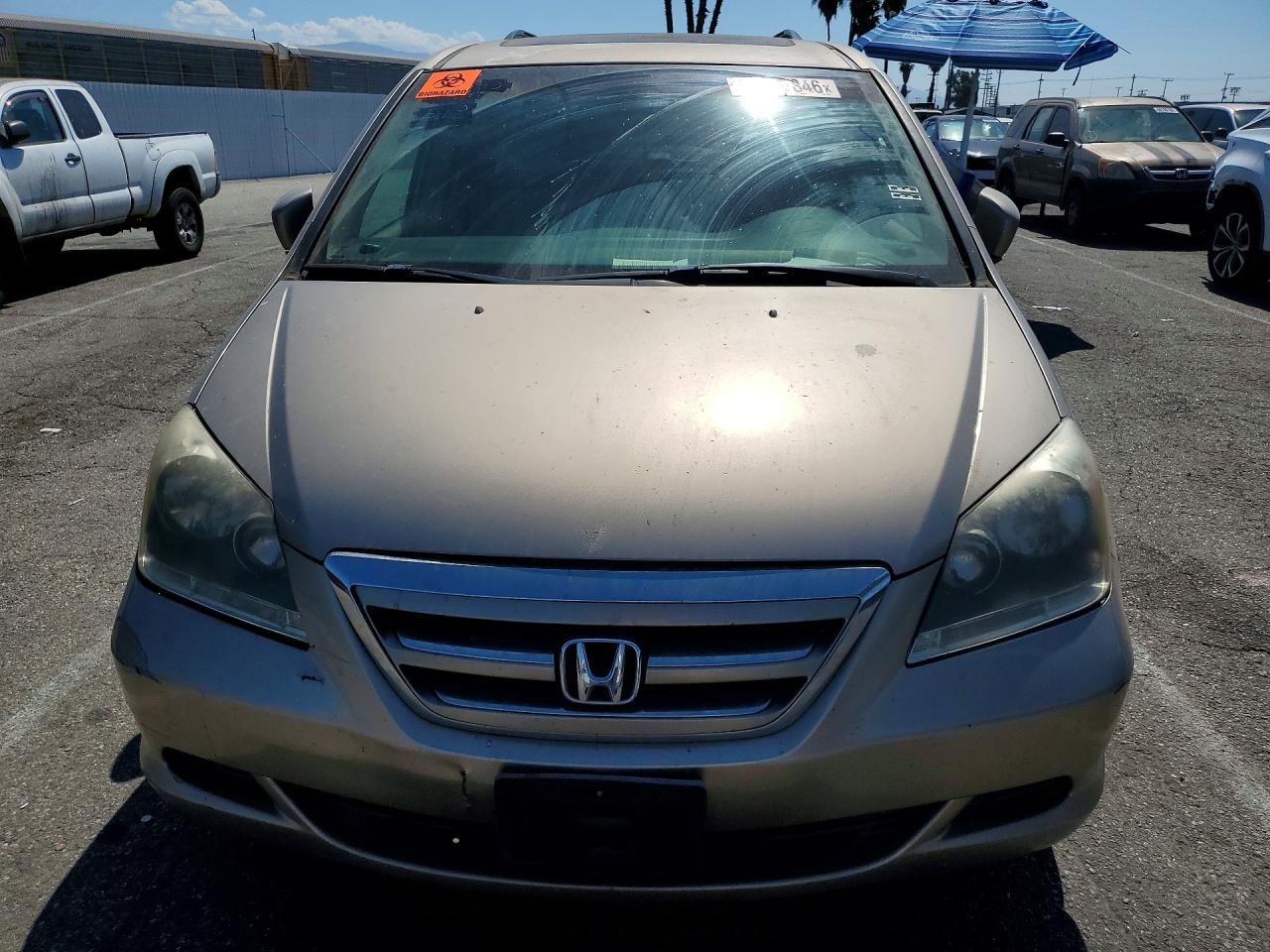 2006 Honda Odyssey Exl Gray vin: 5FNRL38696B455058
