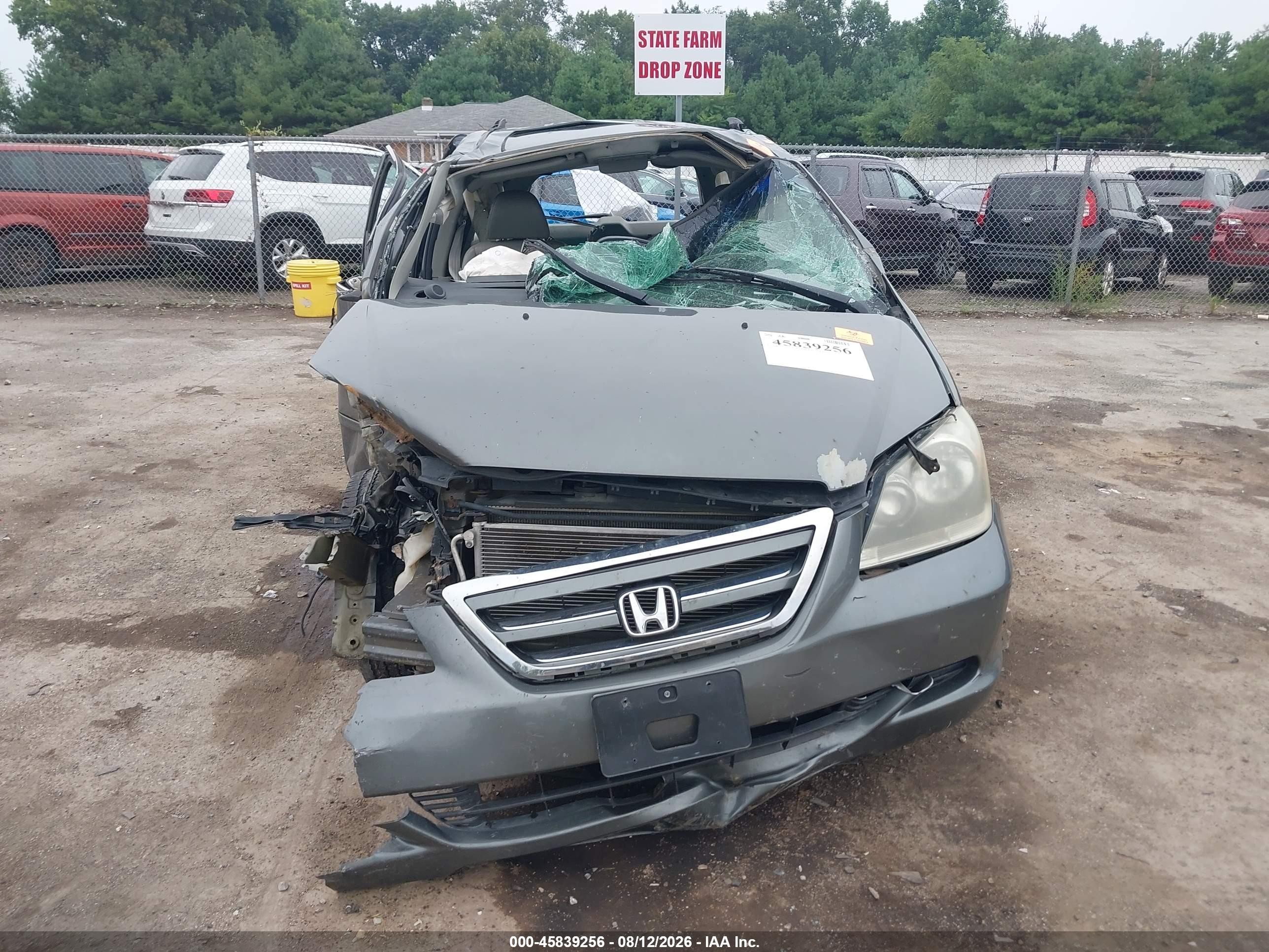 2007 Honda Odyssey Ex-l Gray vin: 5FNRL38697B004357