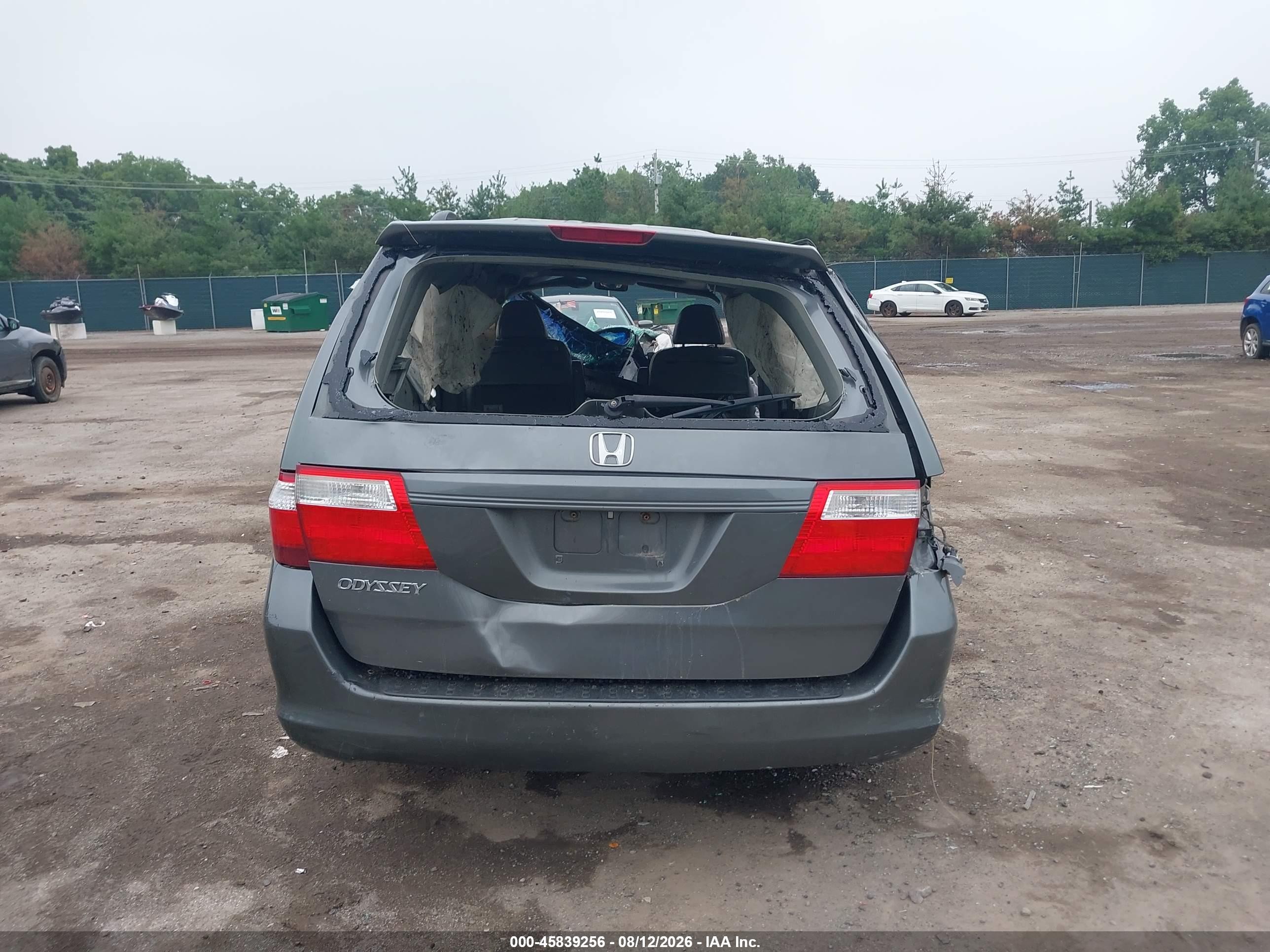 2007 Honda Odyssey Ex-l Gray vin: 5FNRL38697B004357