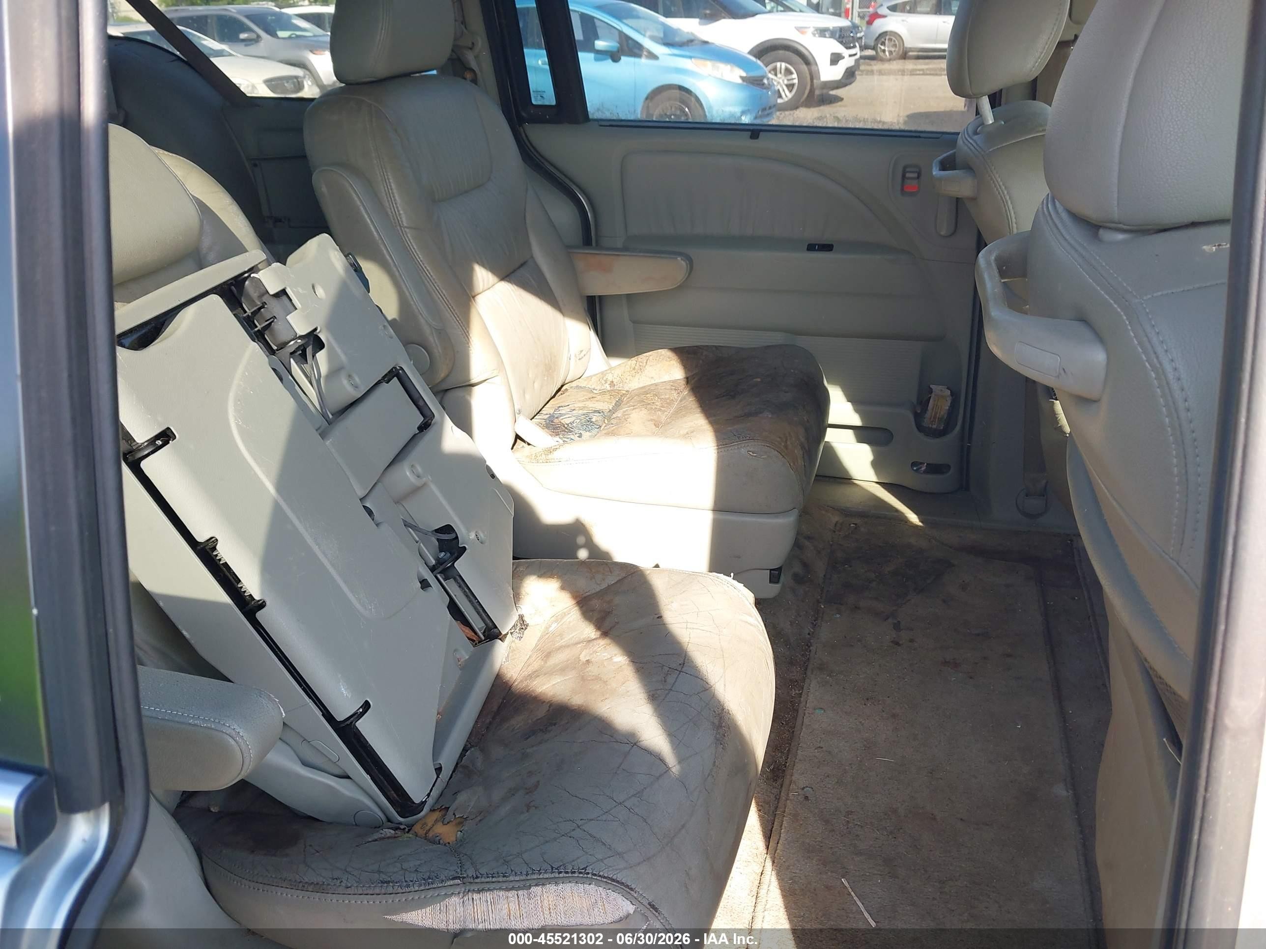 2007 Honda Odyssey Ex-l Blue vin: 5FNRL38697B106242