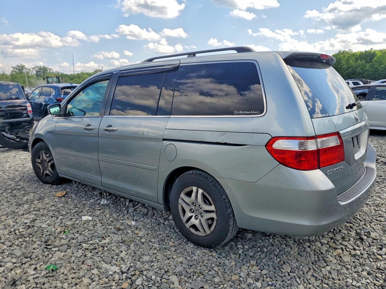 2007 Honda Odyssey Exl Silver vin: 5FNRL38697B125468