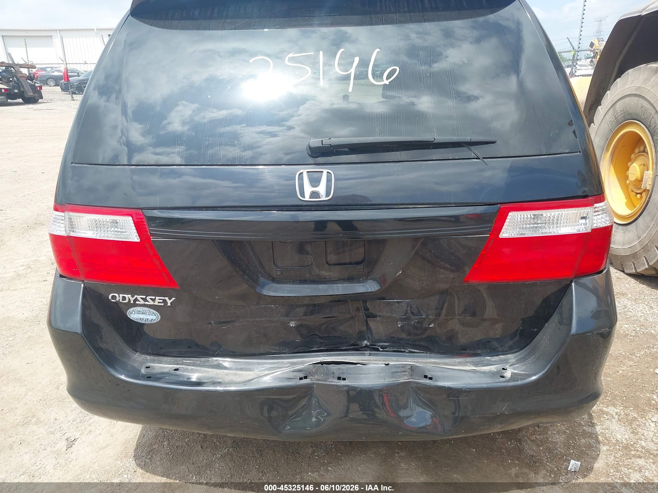 2007 Honda Odyssey Ex-l Черный vin: 5FNRL38697B128726