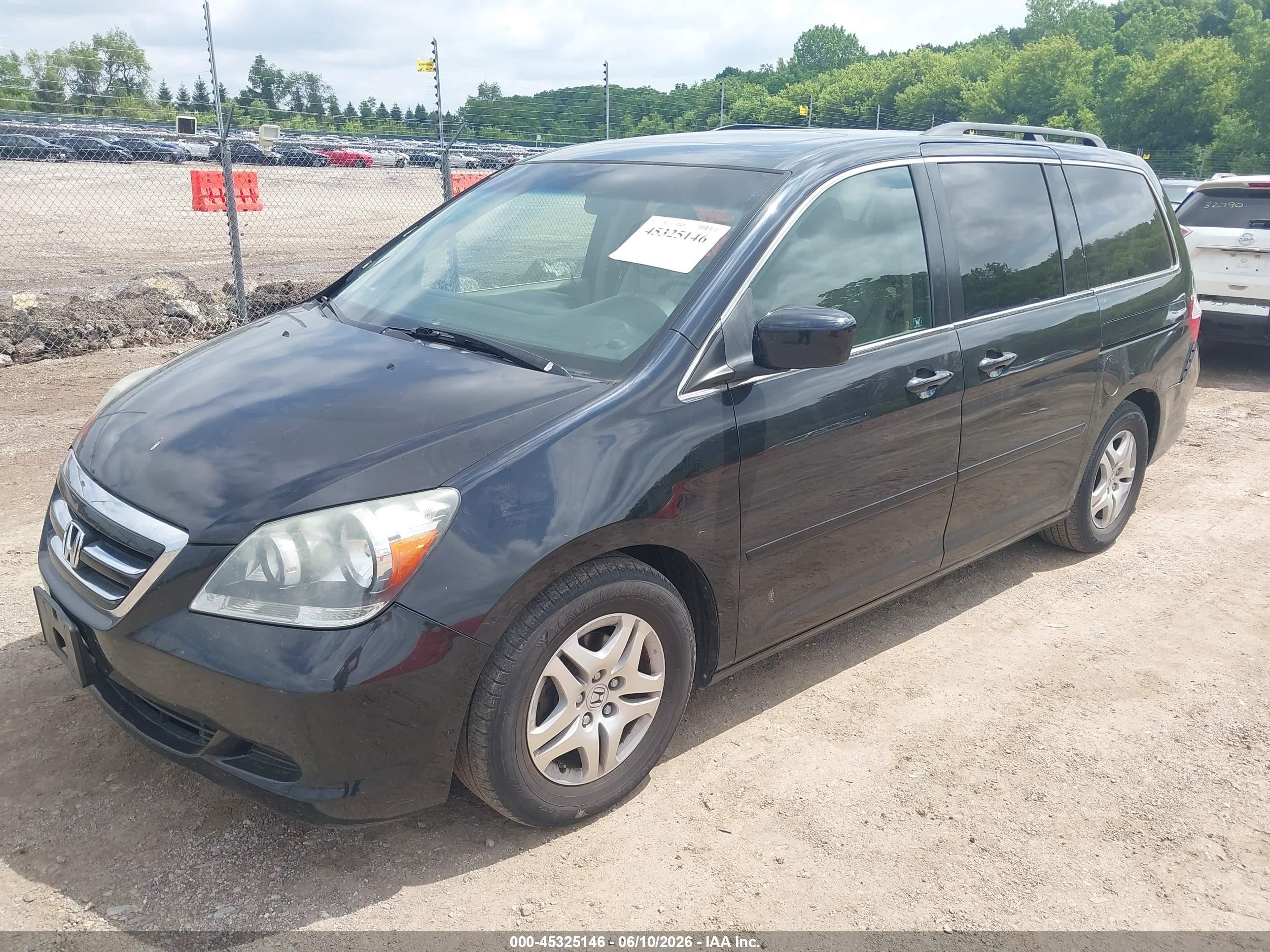 2007 Honda Odyssey Ex-l Черный vin: 5FNRL38697B128726