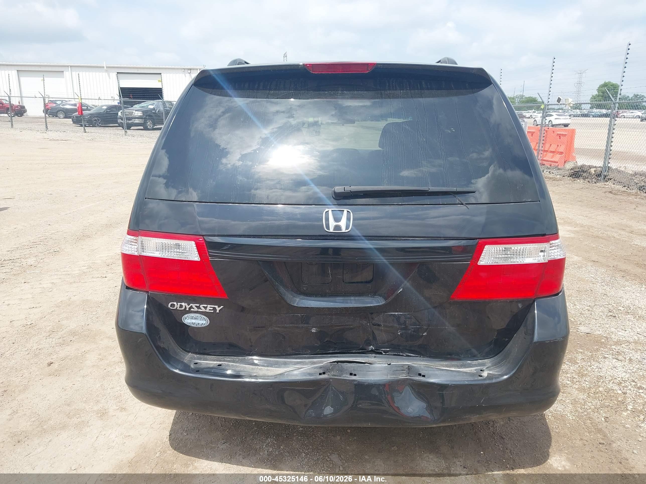 2007 Honda Odyssey Ex-l Черный vin: 5FNRL38697B128726