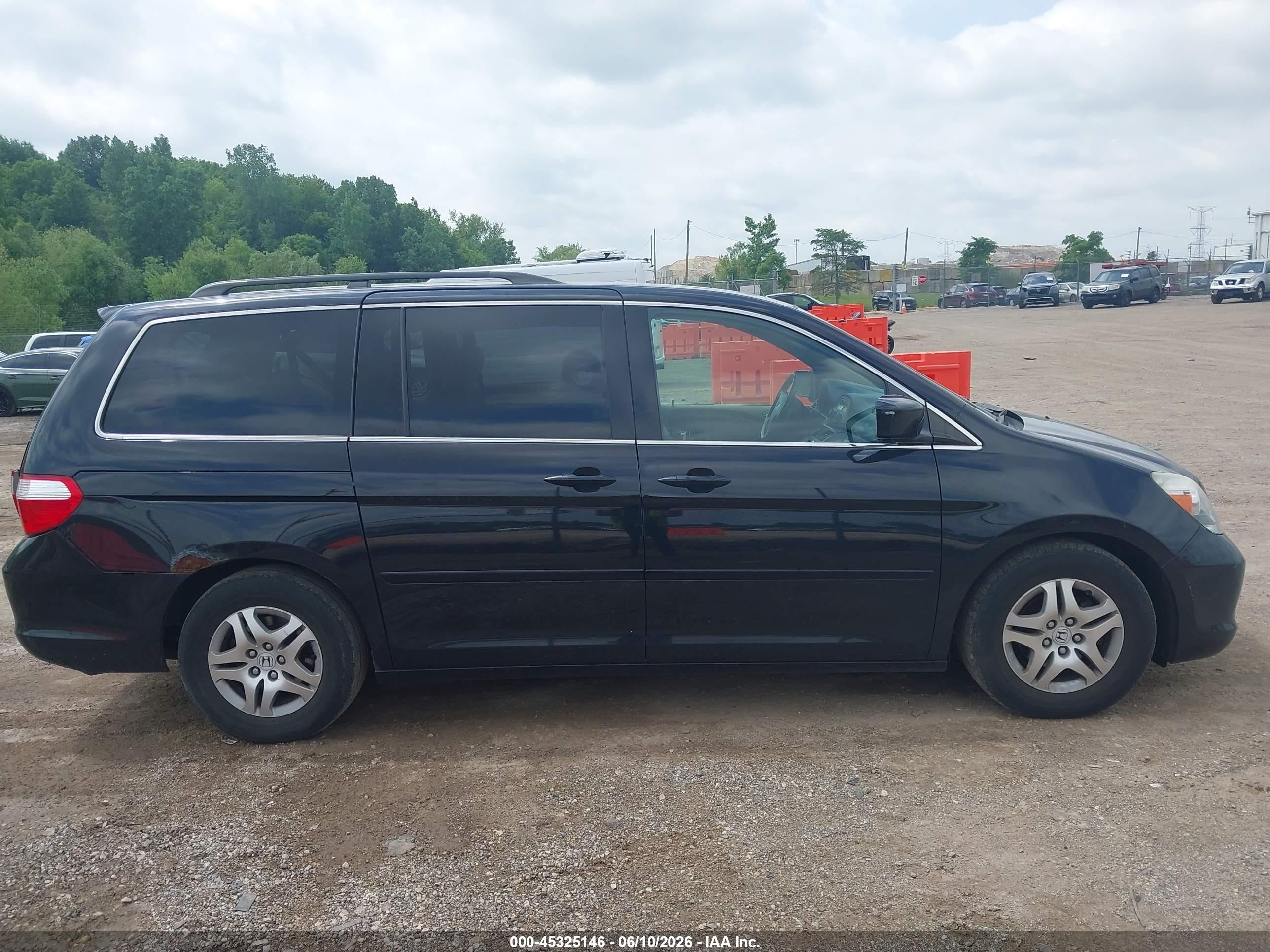2007 Honda Odyssey Ex-l Черный vin: 5FNRL38697B128726