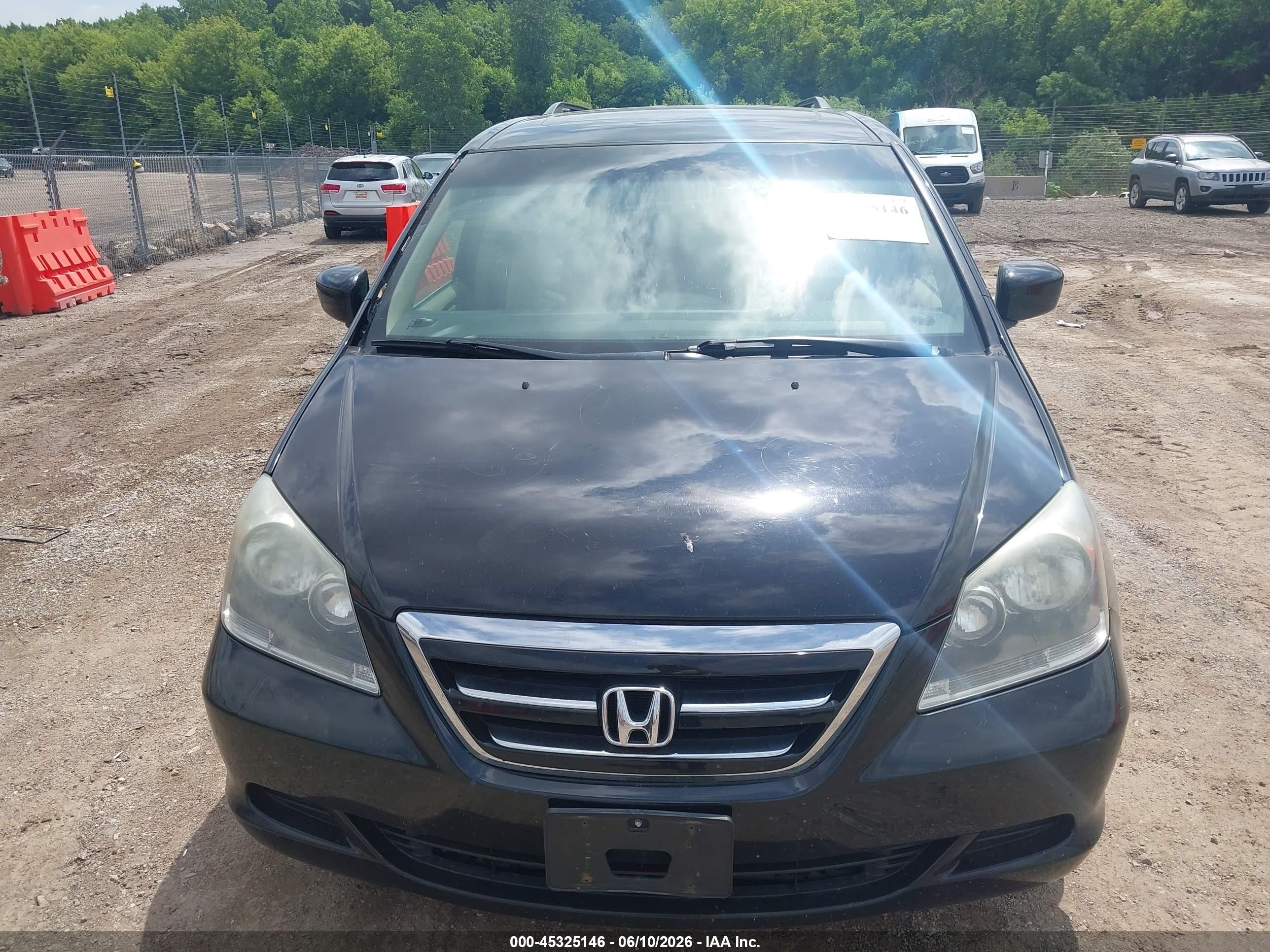 2007 Honda Odyssey Ex-l Черный vin: 5FNRL38697B128726