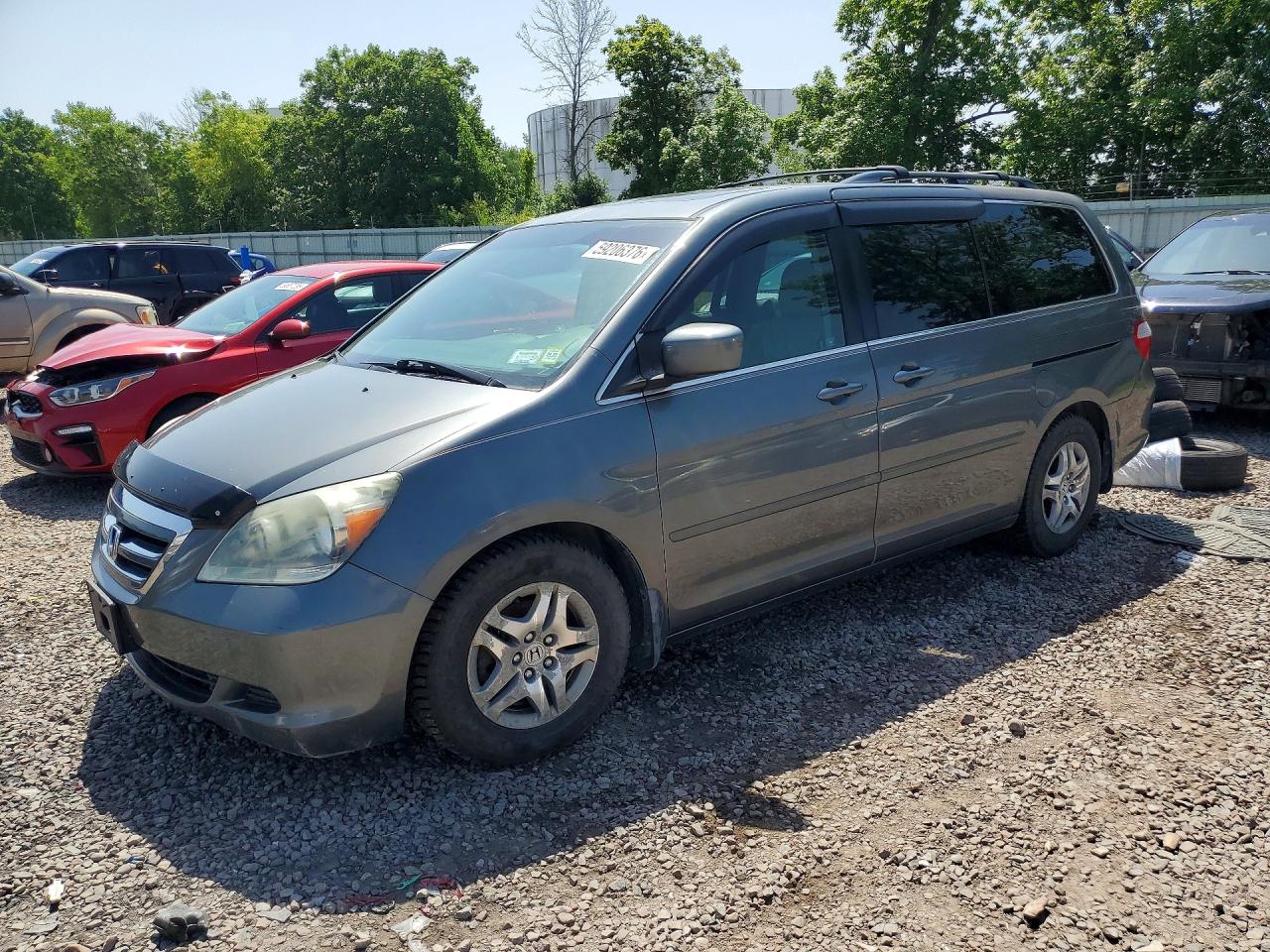 2007 Honda Odyssey Exl Серый vin: 5FNRL38697B421980