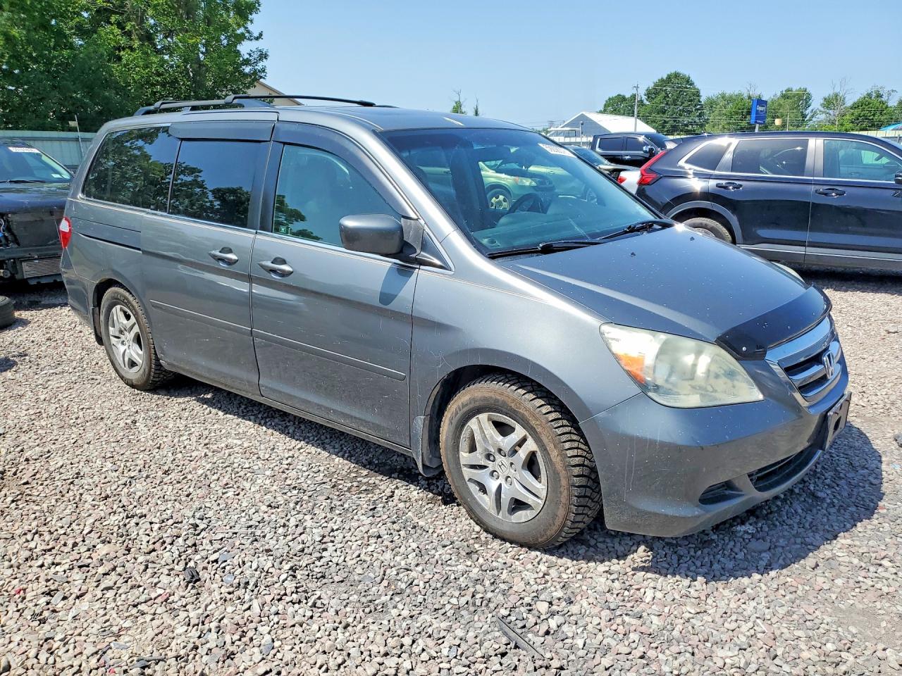 2007 Honda Odyssey Exl Gray vin: 5FNRL38697B421980