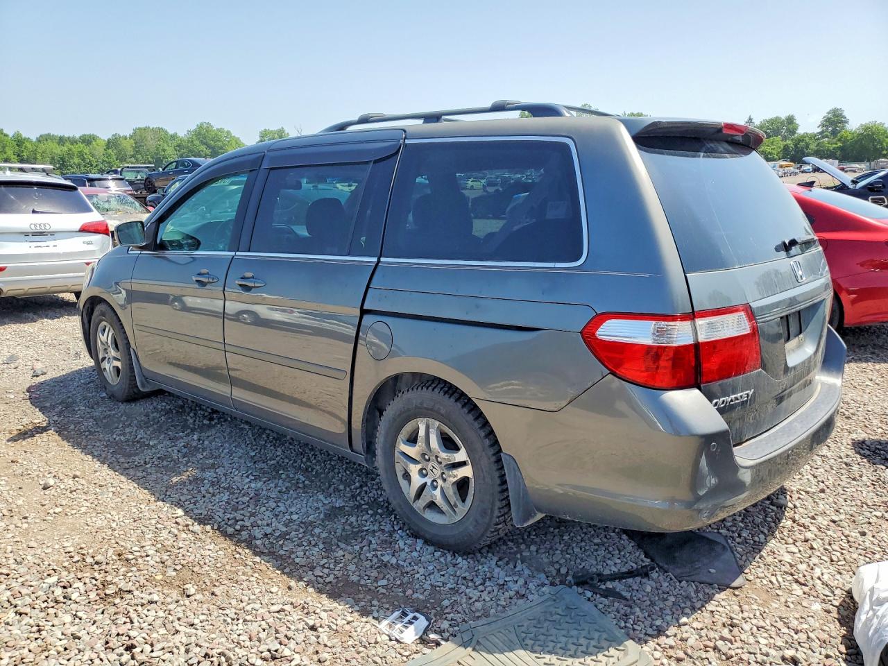 2007 Honda Odyssey Exl Gray vin: 5FNRL38697B421980