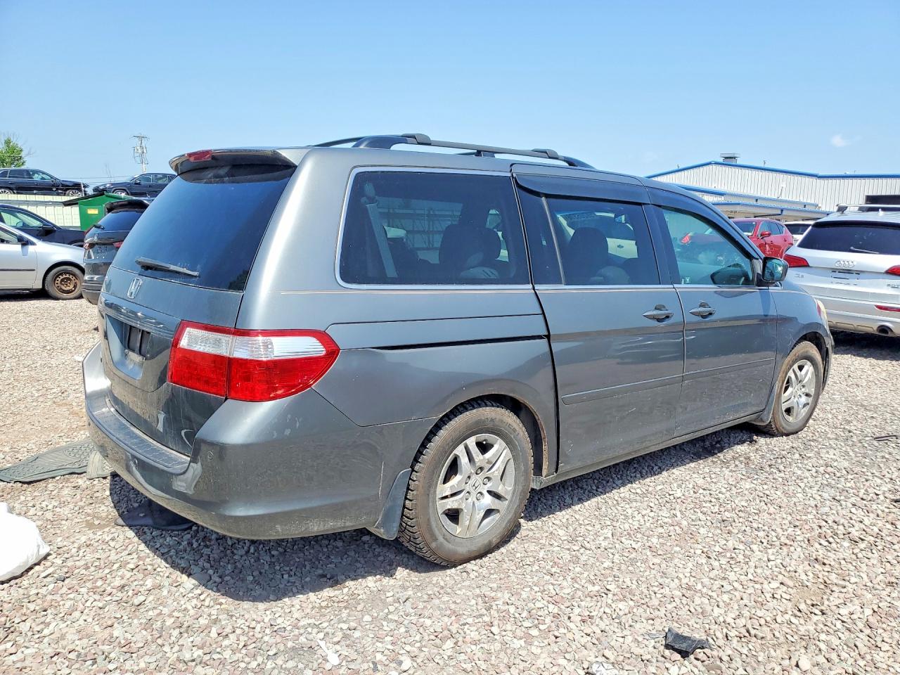 2007 Honda Odyssey Exl Gray vin: 5FNRL38697B421980