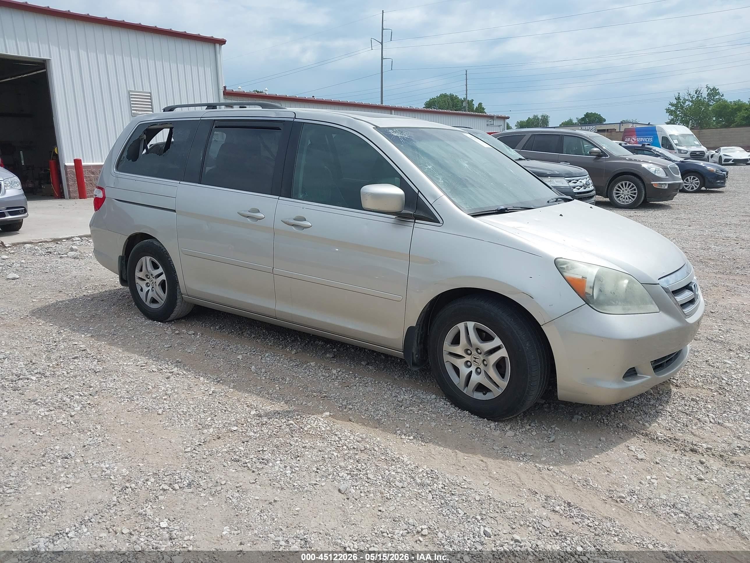 2007 Honda Odyssey Ex-l Silver vin: 5FNRL38697B451626