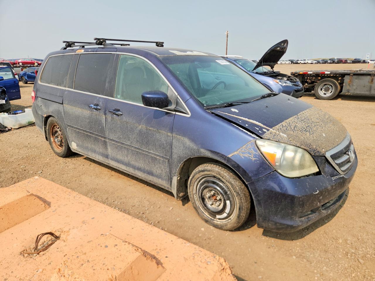 2007 Honda Odyssey Exl Blue vin: 5FNRL38697B502381