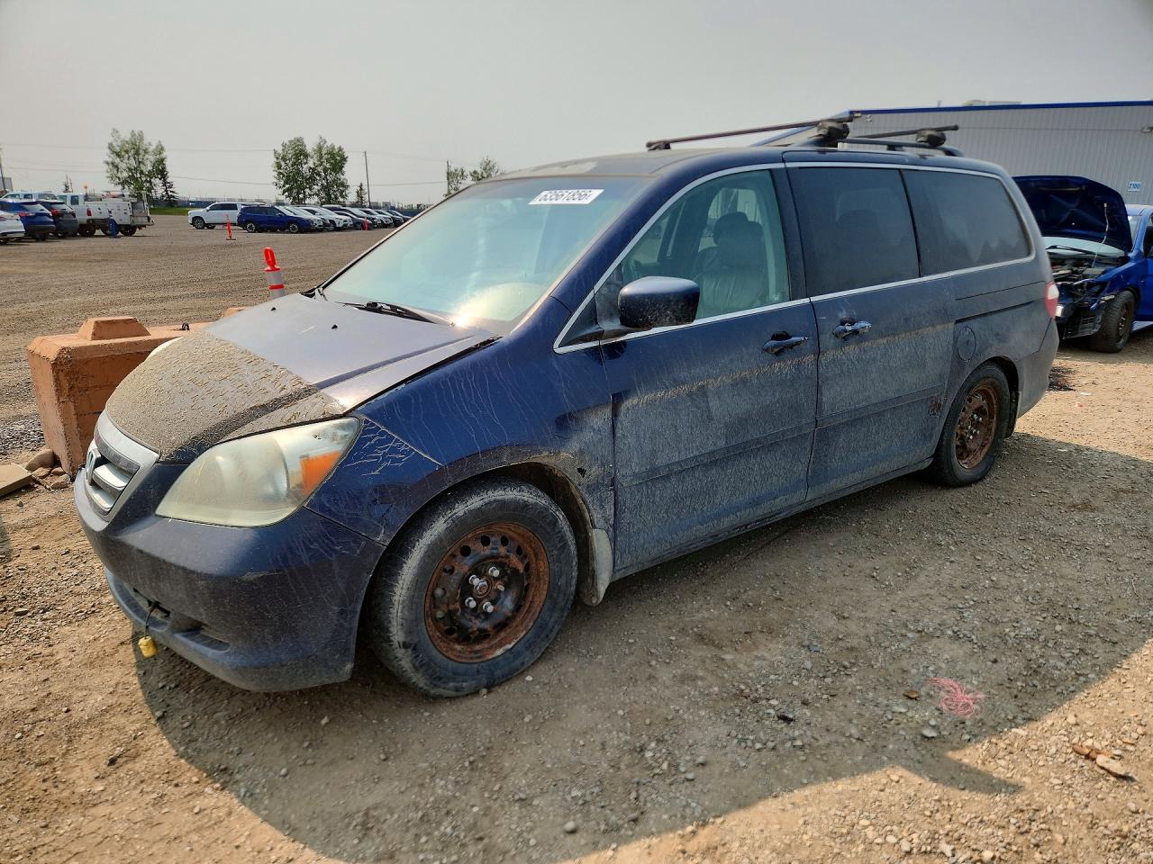 2007 Honda Odyssey Exl Blue vin: 5FNRL38697B502381