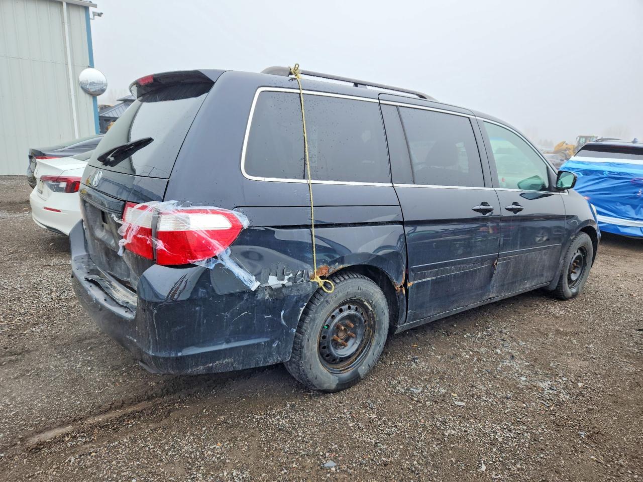 2007 Honda Odyssey Exl Black vin: 5FNRL38697B506088