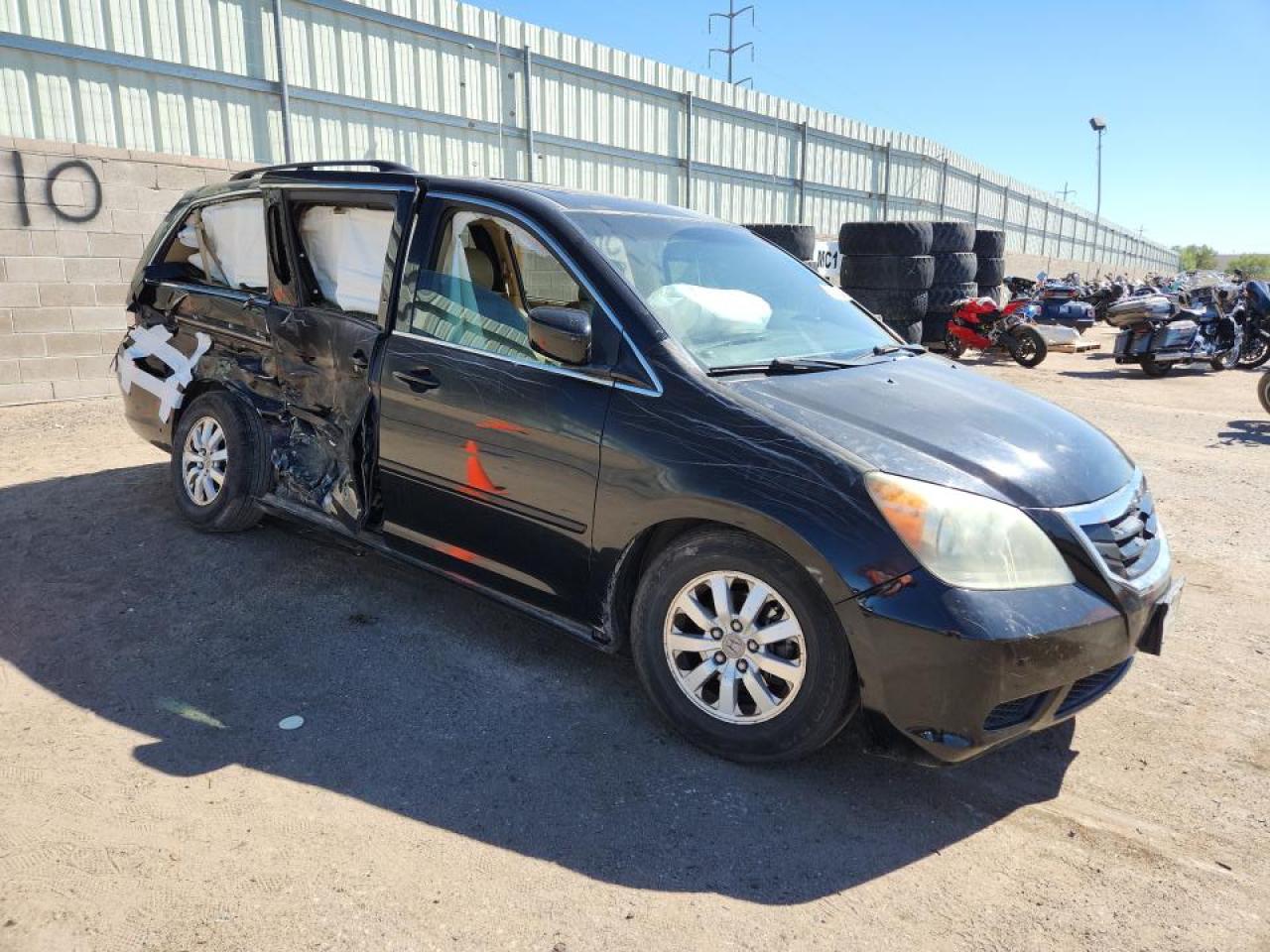 2008 Honda Odyssey Exl Black vin: 5FNRL38698B013044