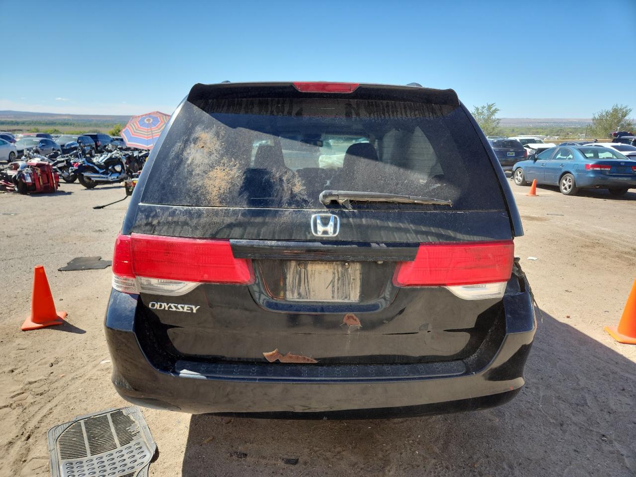 2008 Honda Odyssey Exl Black vin: 5FNRL38698B013044