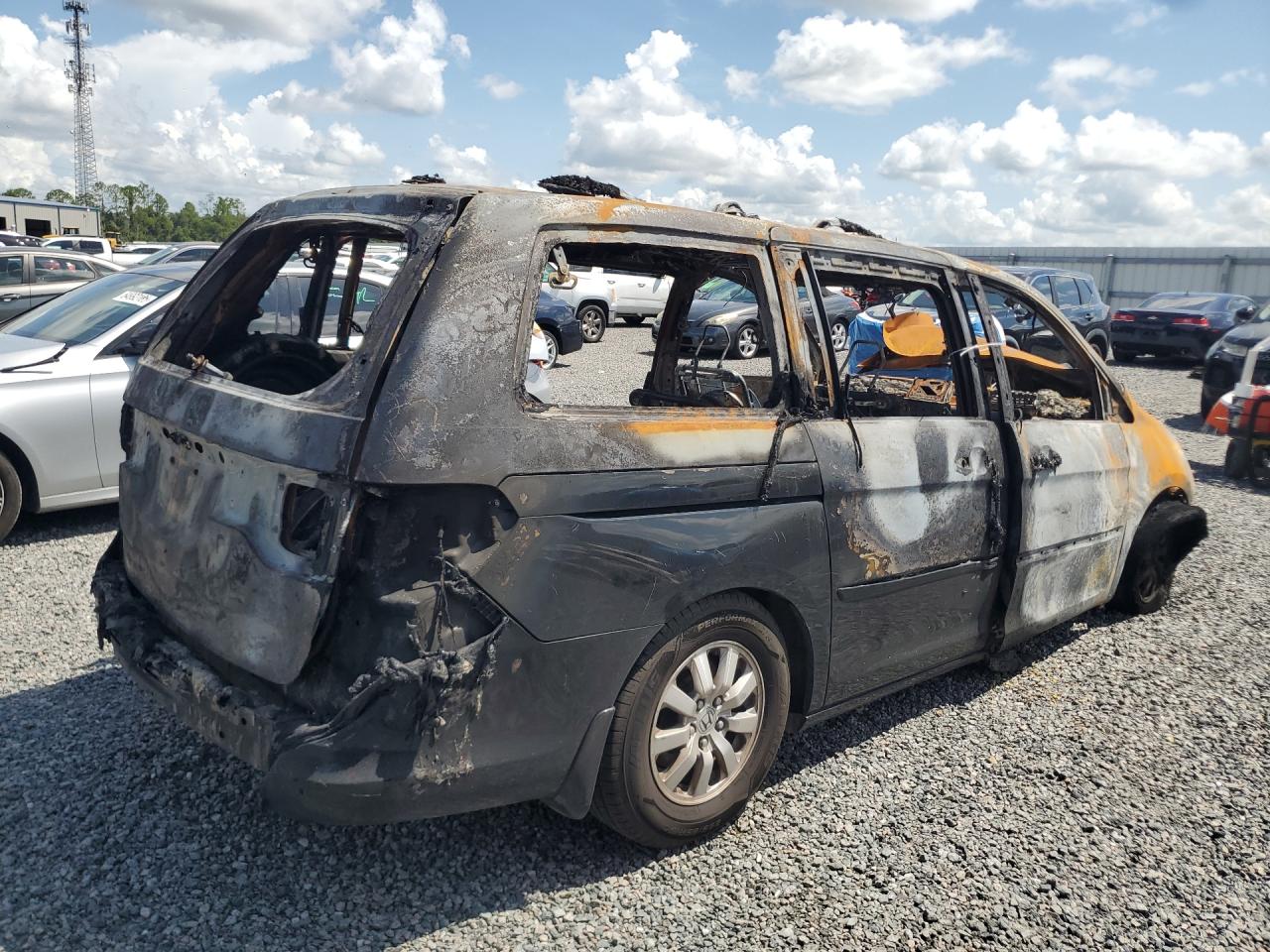 2008 Honda Odyssey Exl Burn vin: 5FNRL38698B086396