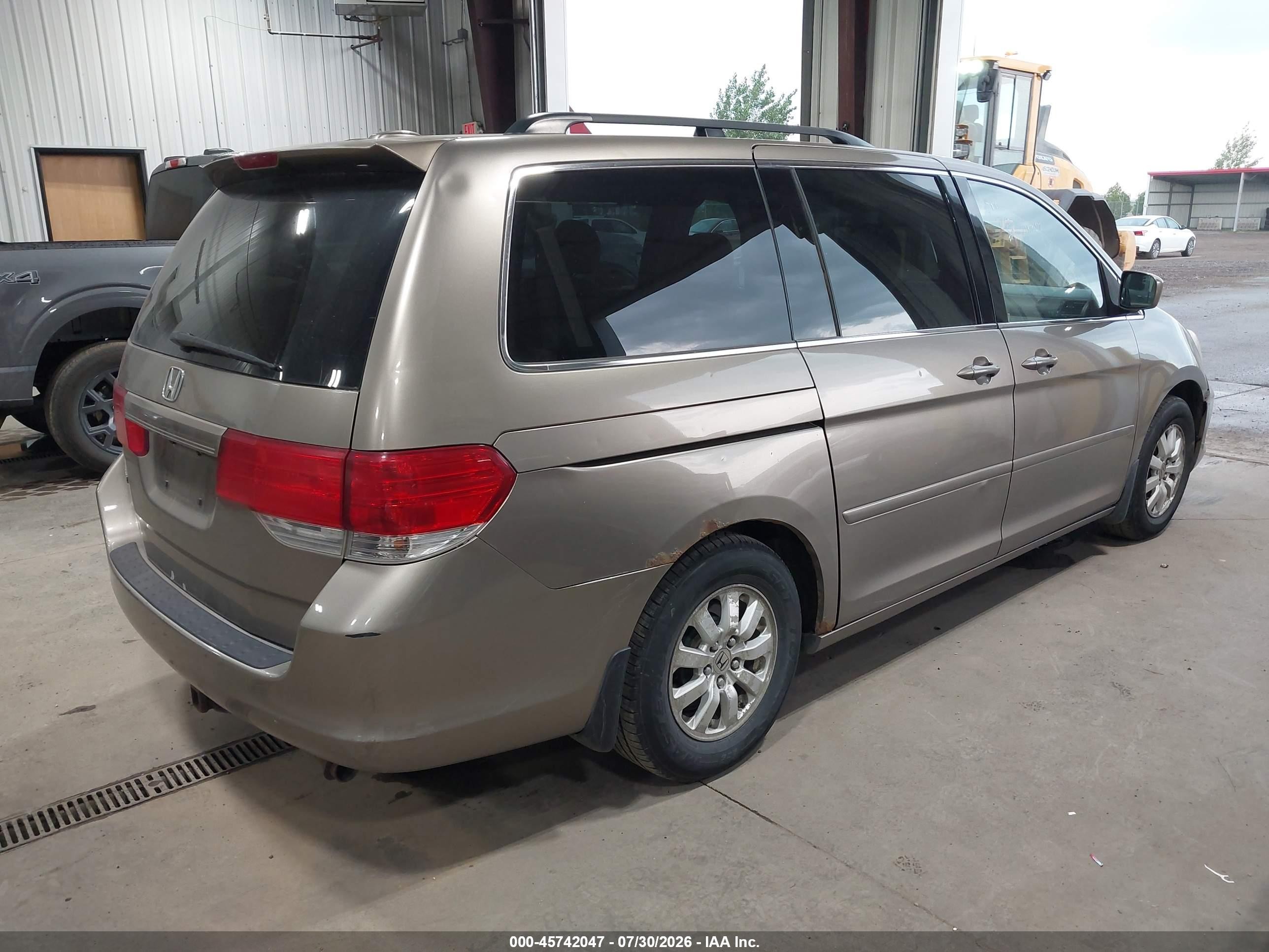 2008 Honda Odyssey Ex-l Brown vin: 5FNRL38698B099455