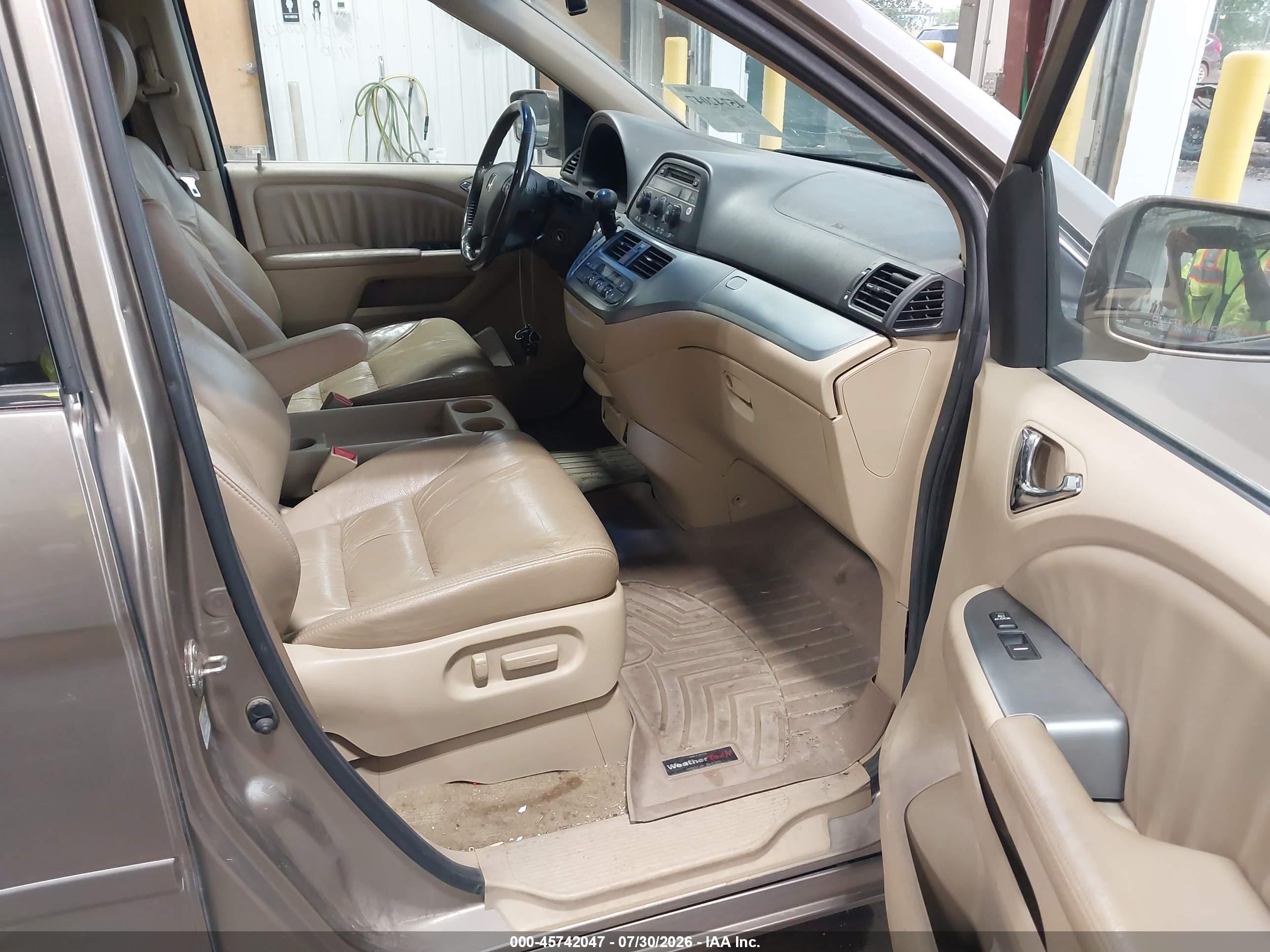 2008 Honda Odyssey Ex-l Brown vin: 5FNRL38698B099455