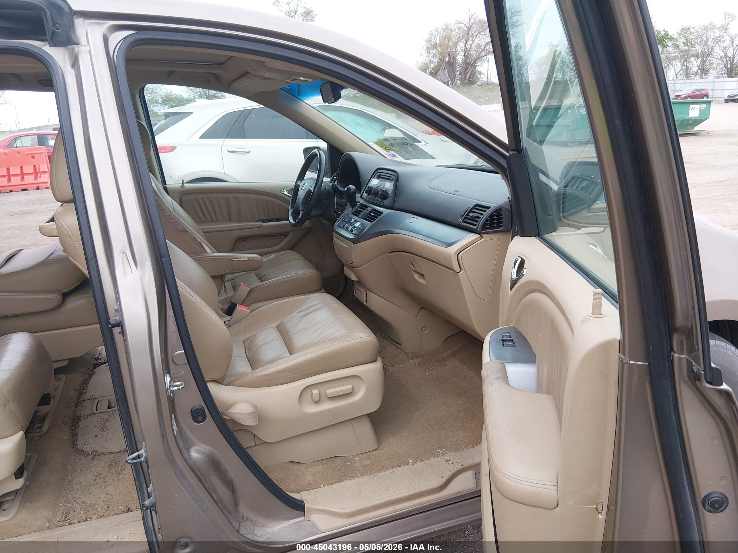 2009 Honda Odyssey Ex-l Gold vin: 5FNRL38699B025731