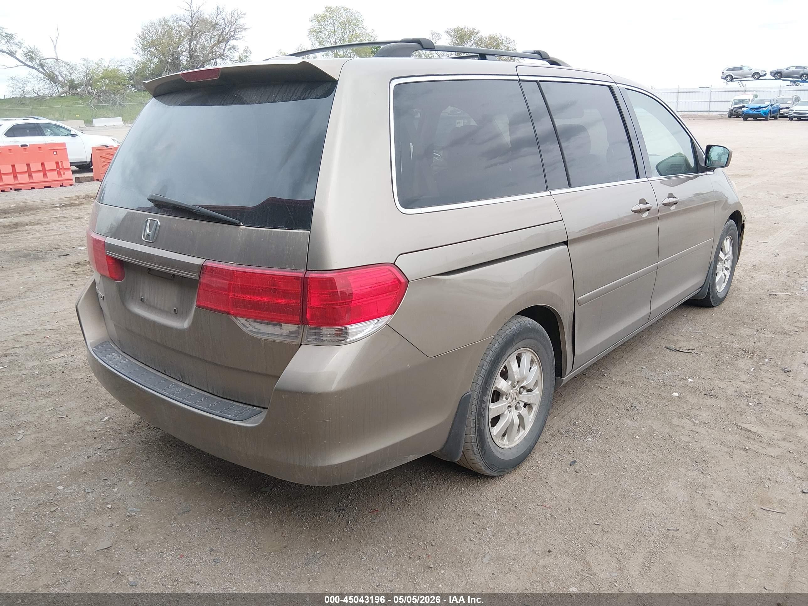2009 Honda Odyssey Ex-l Gold vin: 5FNRL38699B025731