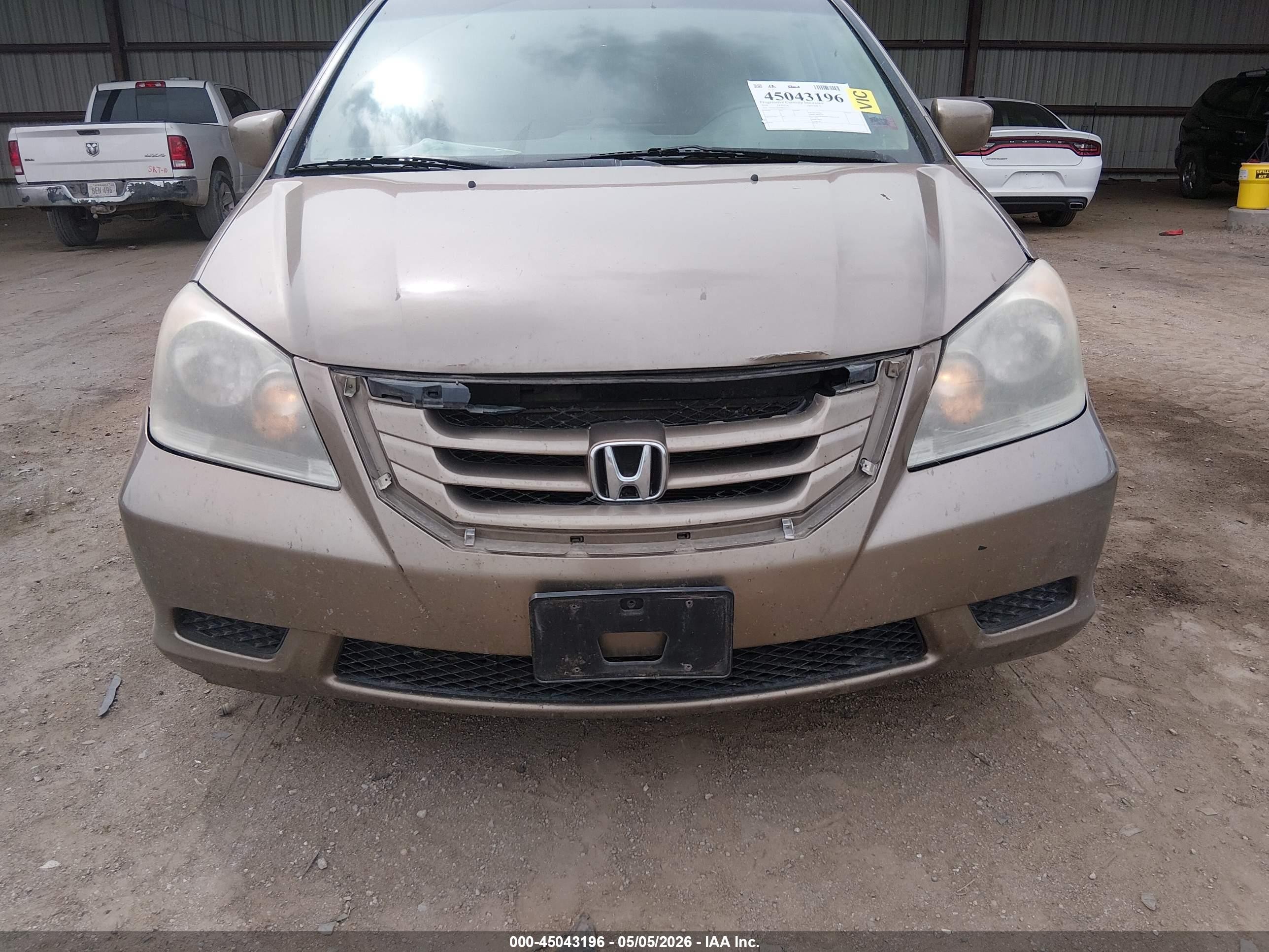 2009 Honda Odyssey Ex-l Gold vin: 5FNRL38699B025731