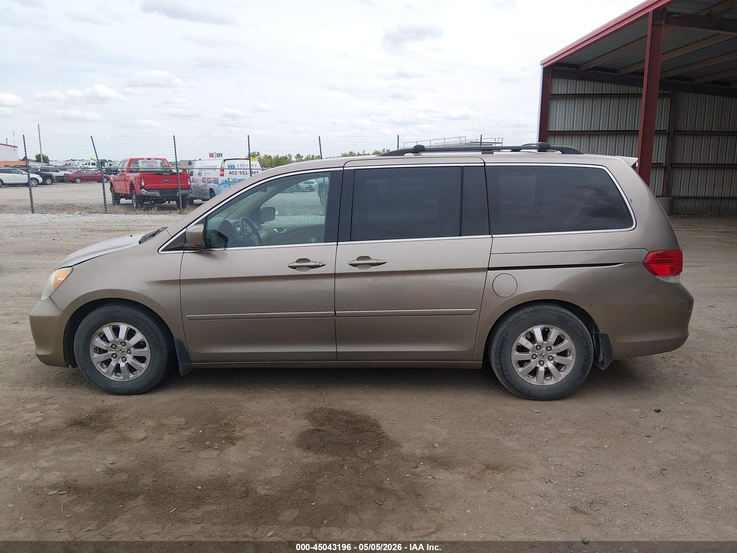 2009 Honda Odyssey Ex-l Gold vin: 5FNRL38699B025731