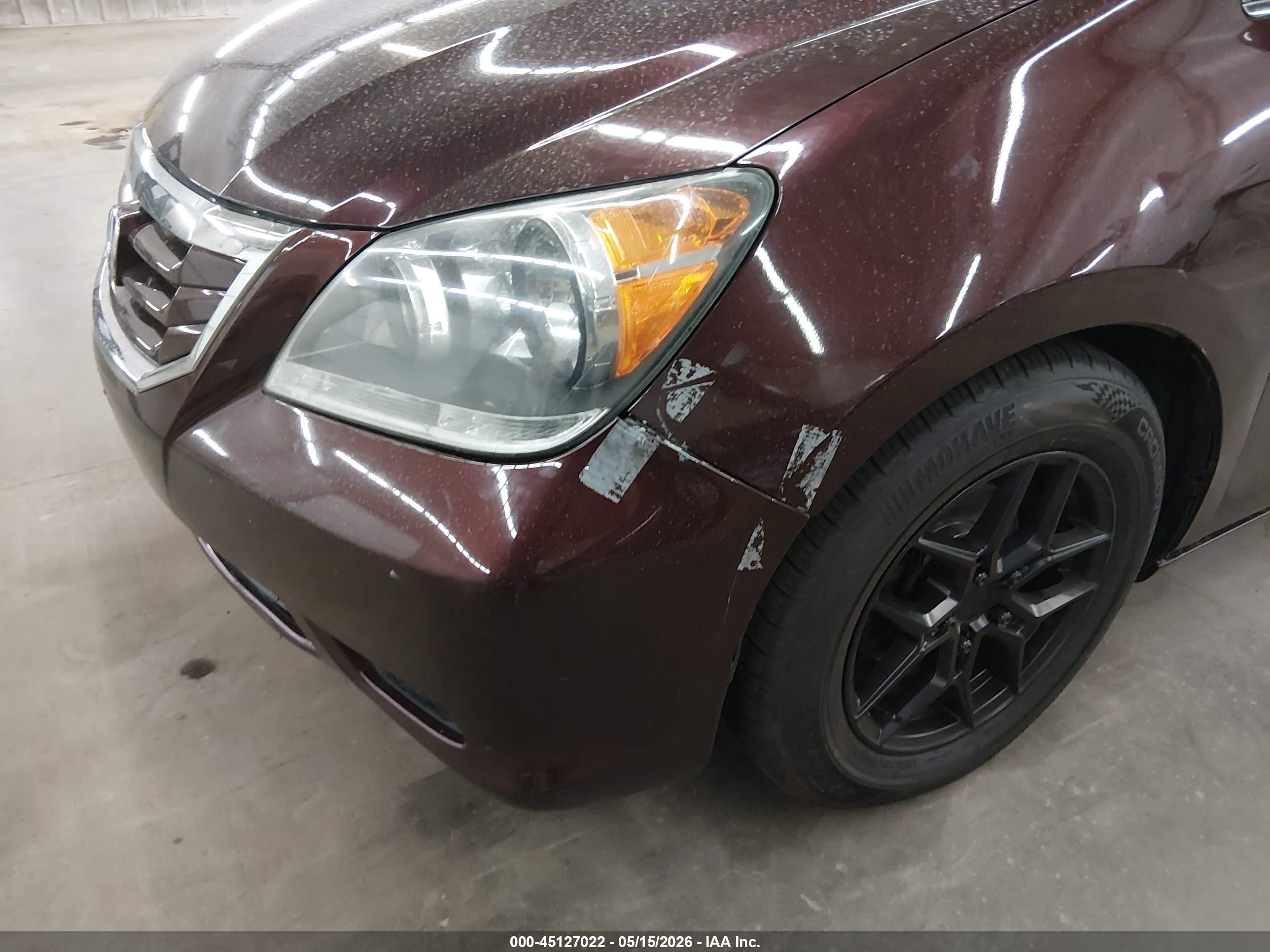 2009 Honda Odyssey Ex-l Maroon vin: 5FNRL38699B411615