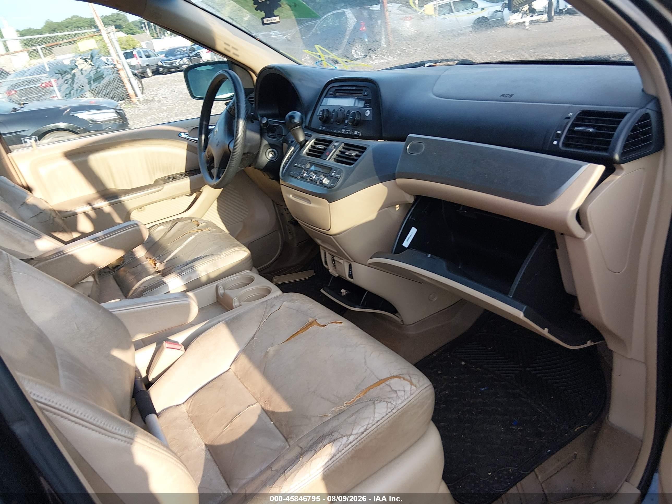 2005 Honda Odyssey Ex-l Gray vin: 5FNRL386X5B020595