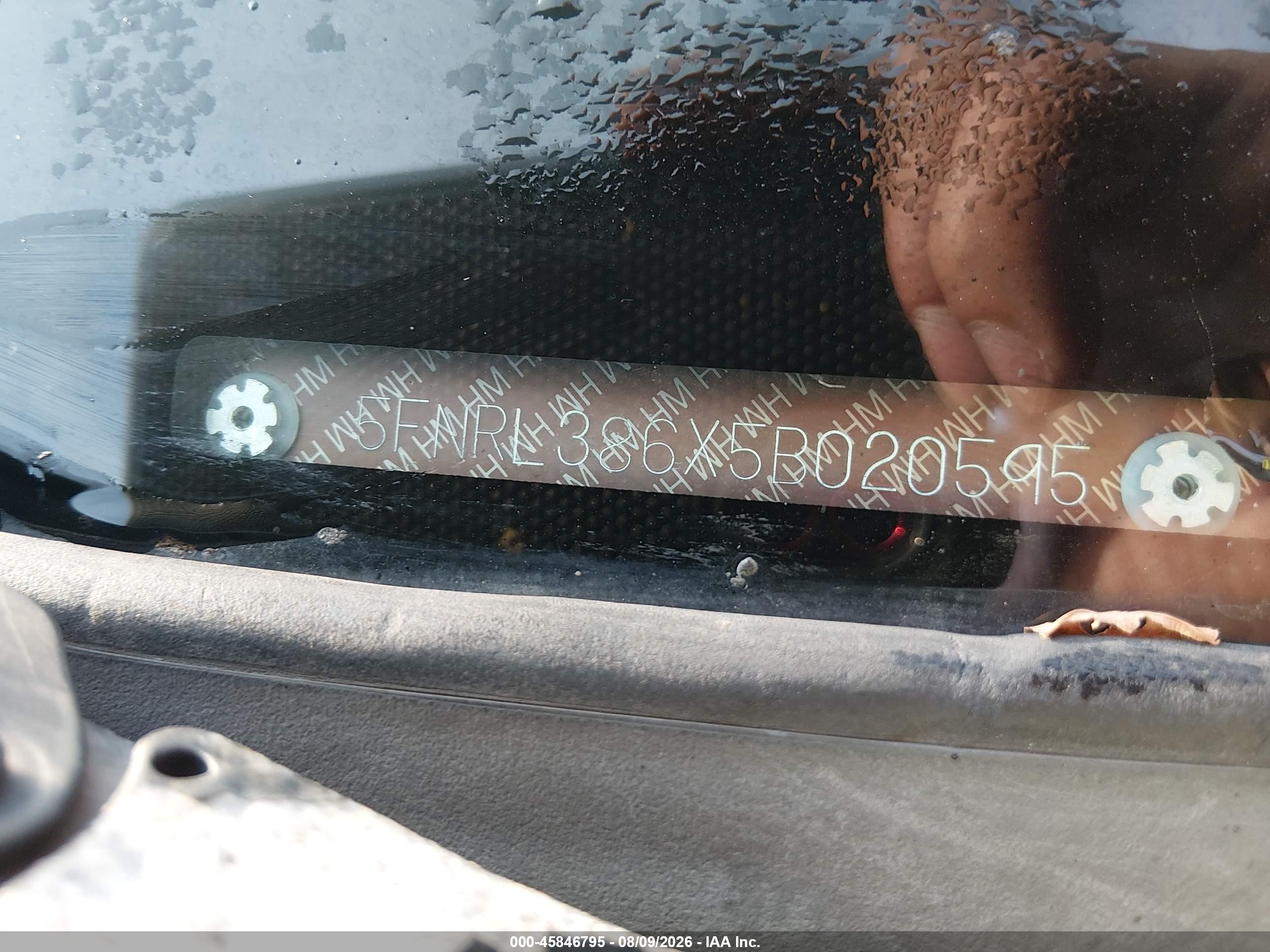 2005 Honda Odyssey Ex-l Gray vin: 5FNRL386X5B020595