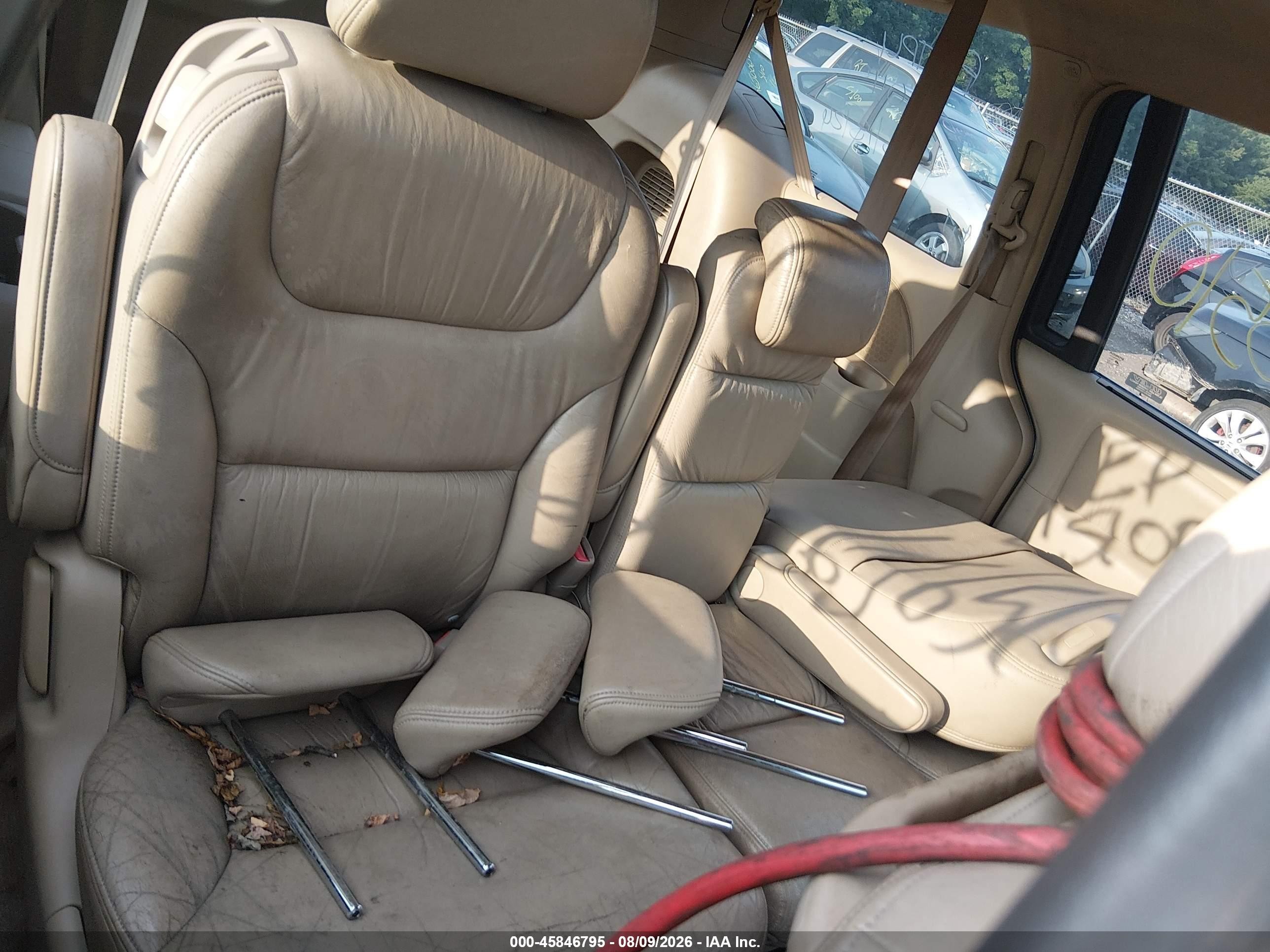 2005 Honda Odyssey Ex-l Gray vin: 5FNRL386X5B020595