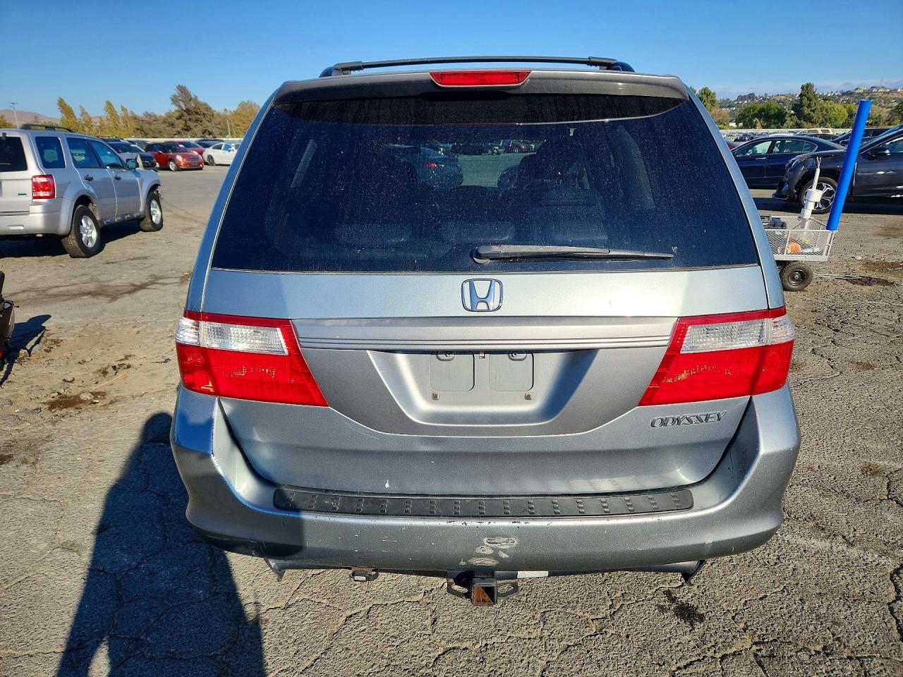 2005 Honda Odyssey Exl Blue vin: 5FNRL386X5B119241