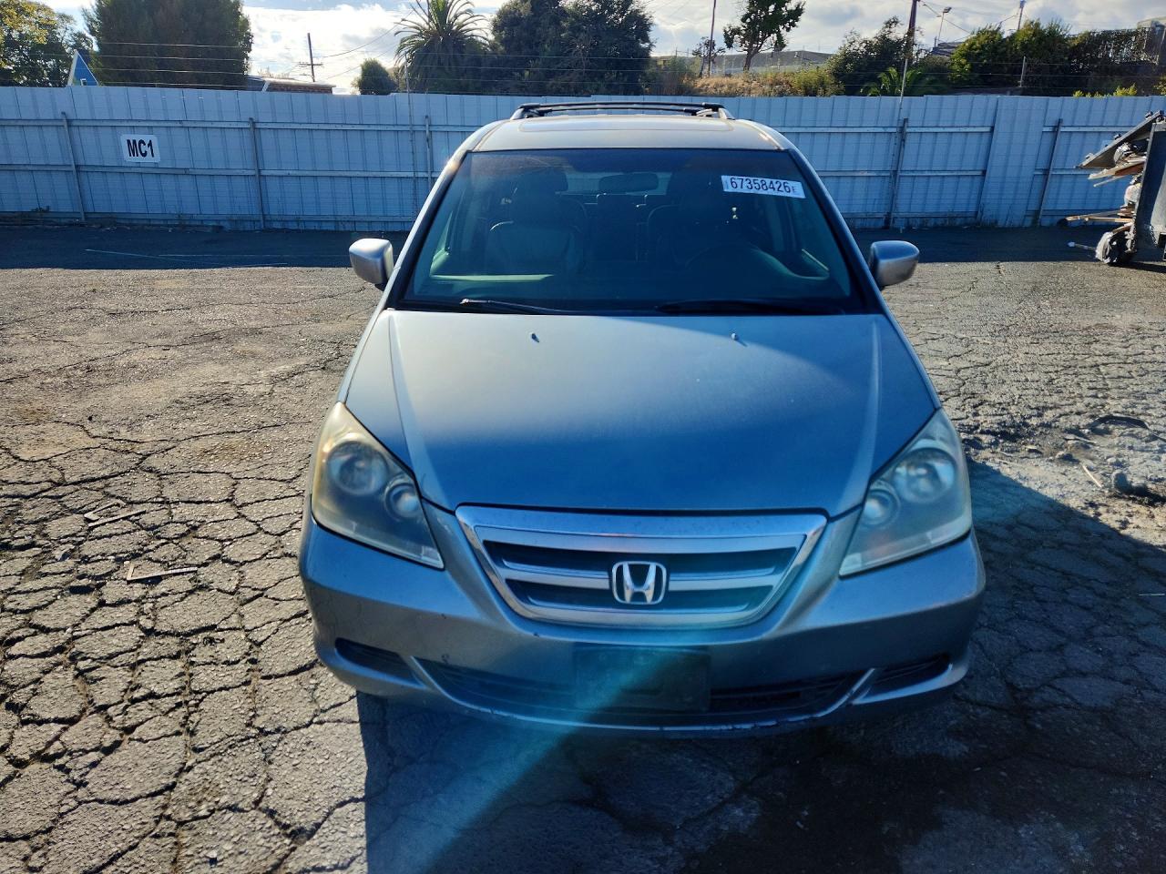 2005 Honda Odyssey Exl Blue vin: 5FNRL386X5B119241